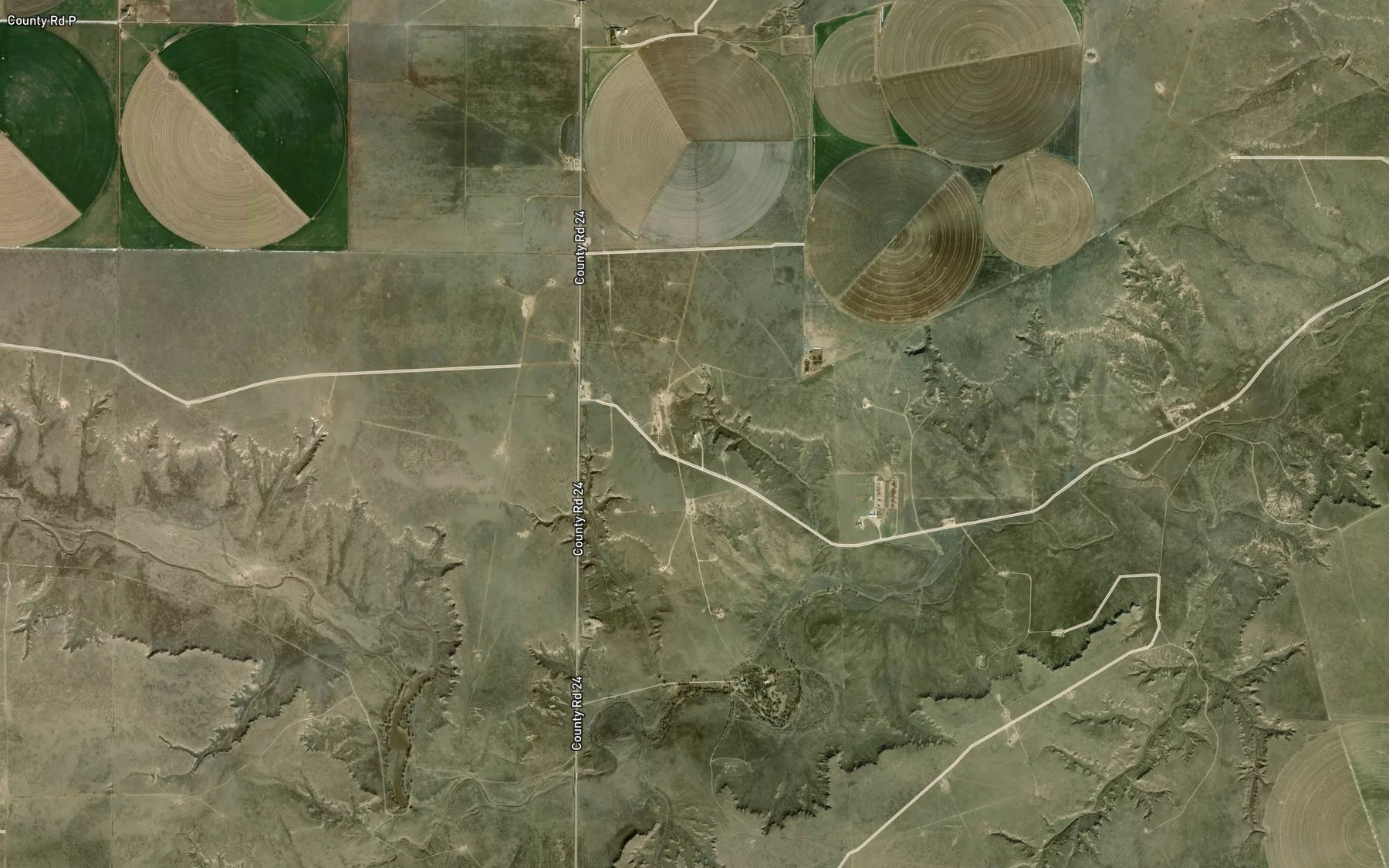 Satellite map of the Coldwater Springs