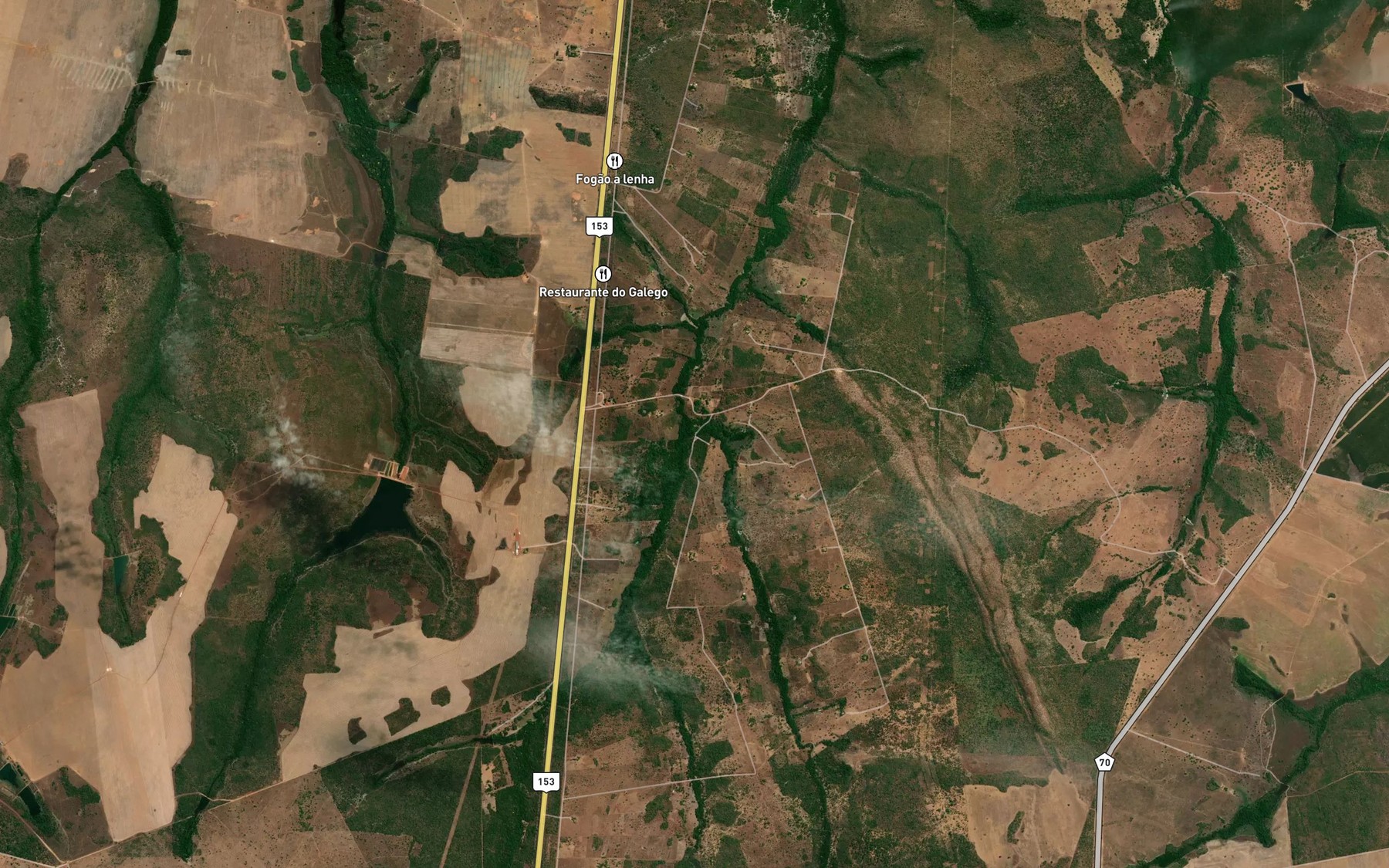 Satellite map of the Corrego Marimbondo