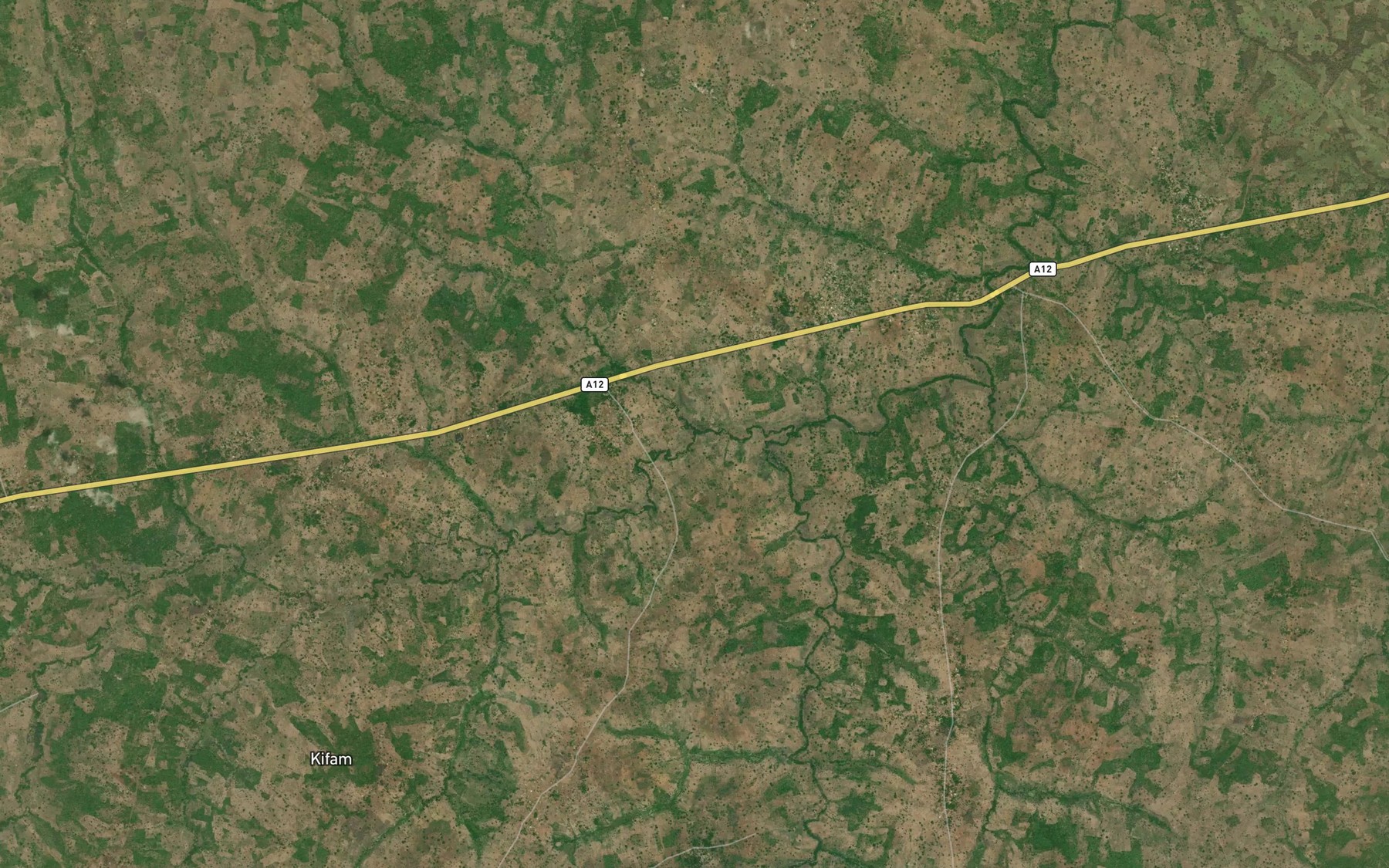 Satellite map of the Manzu