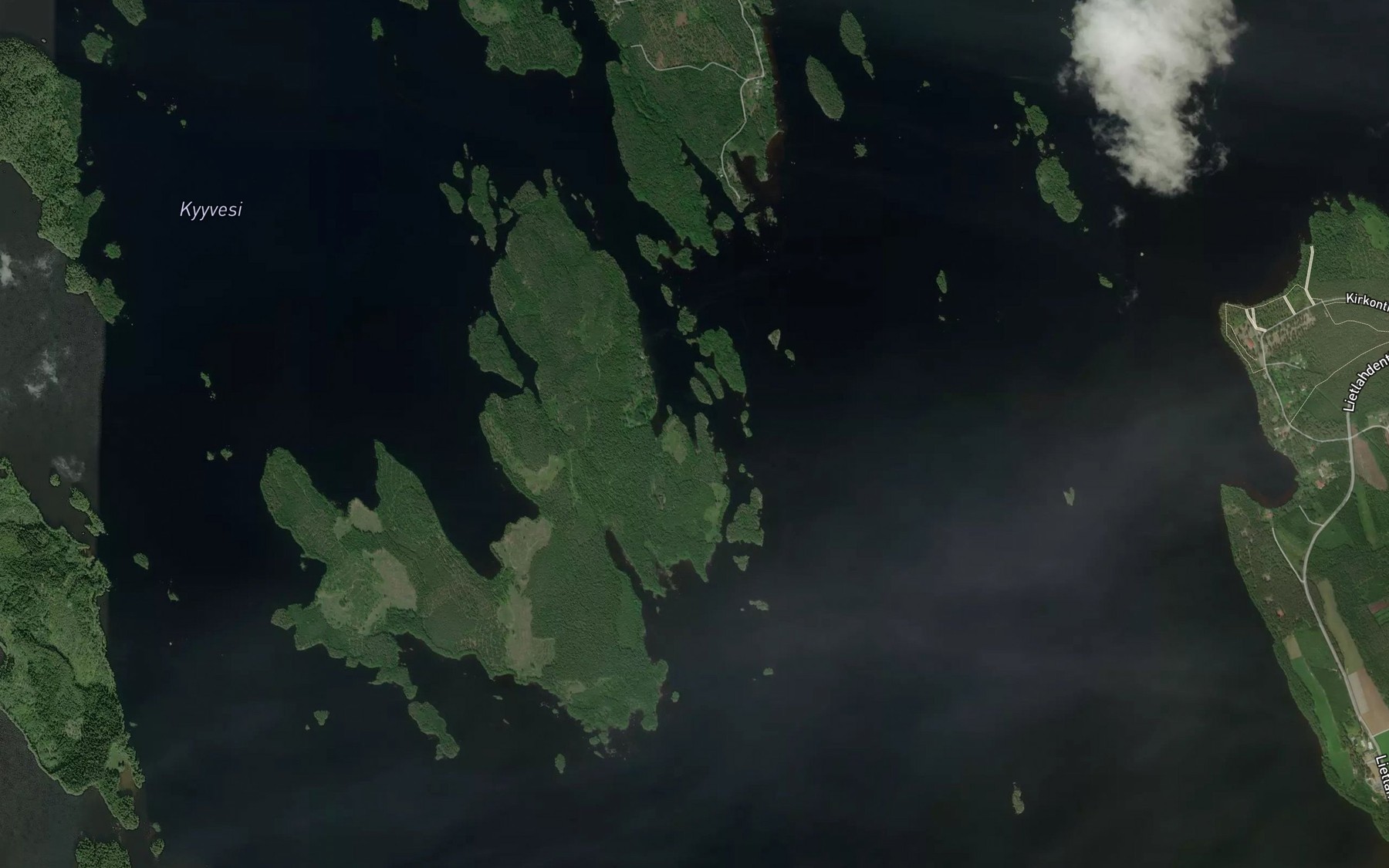 Satellite map of the Kakonlahti