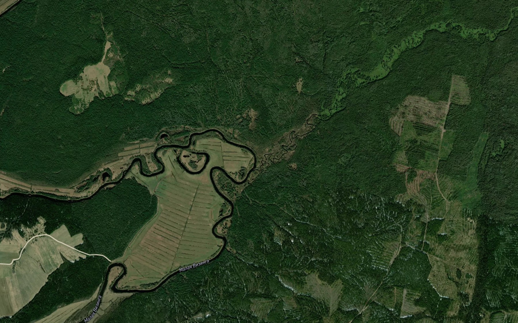 Satellite map of the Vol'