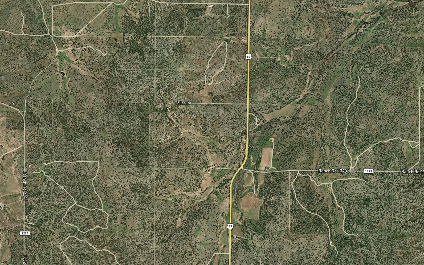 Satellite map of the Vaughn Spring