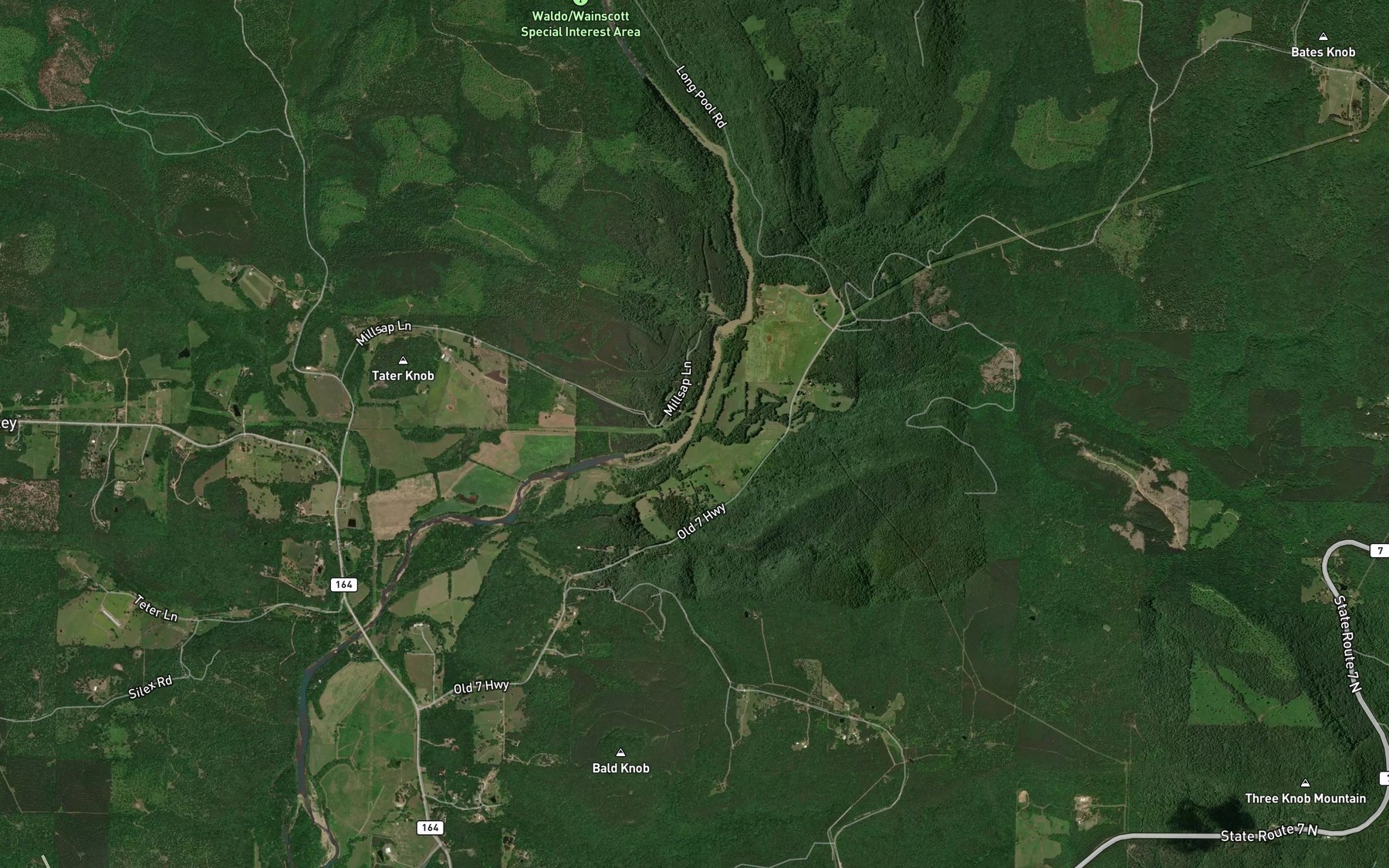 Satellite map of the Levi Branch
