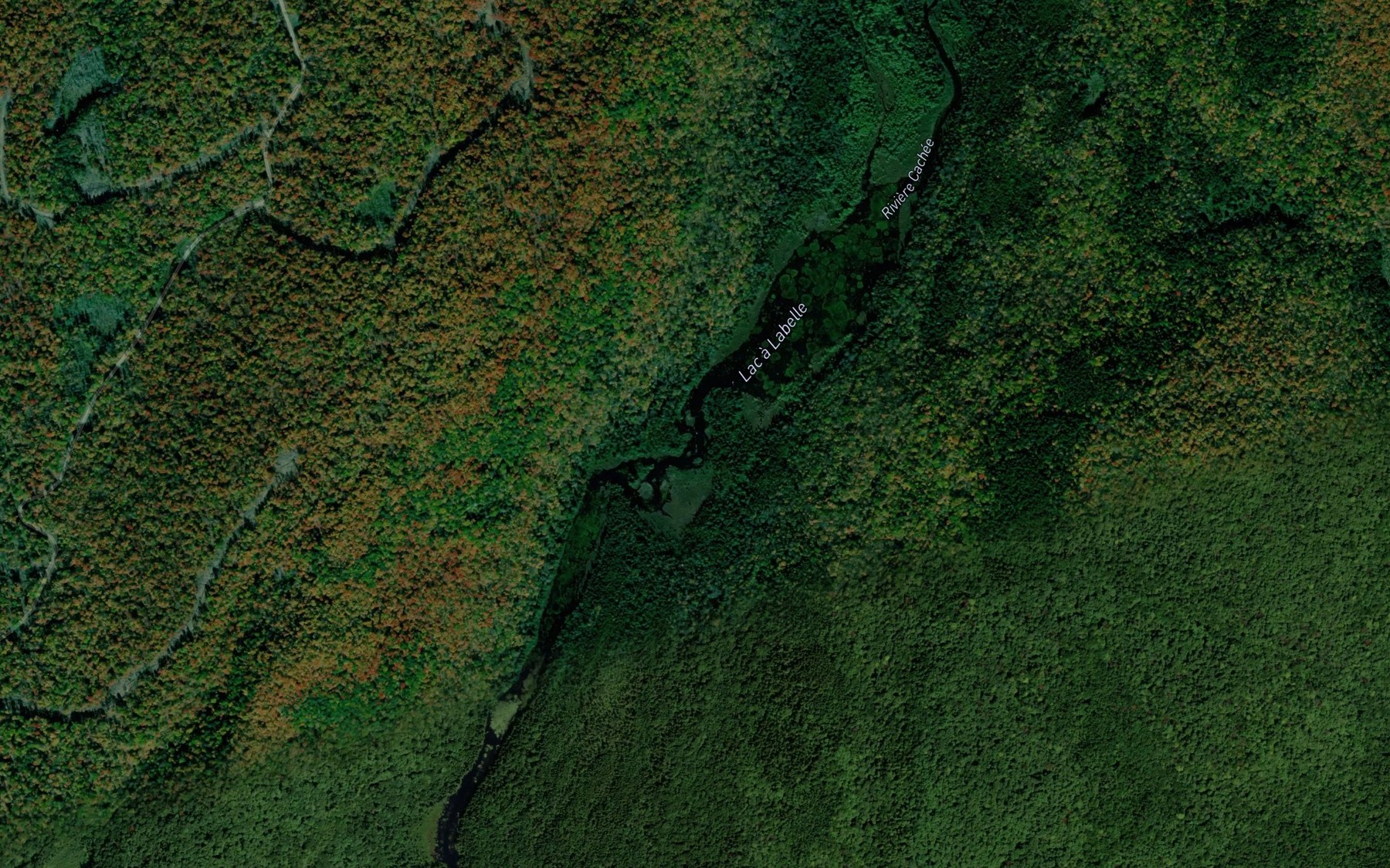 Satellite map of the Lac a Labelle