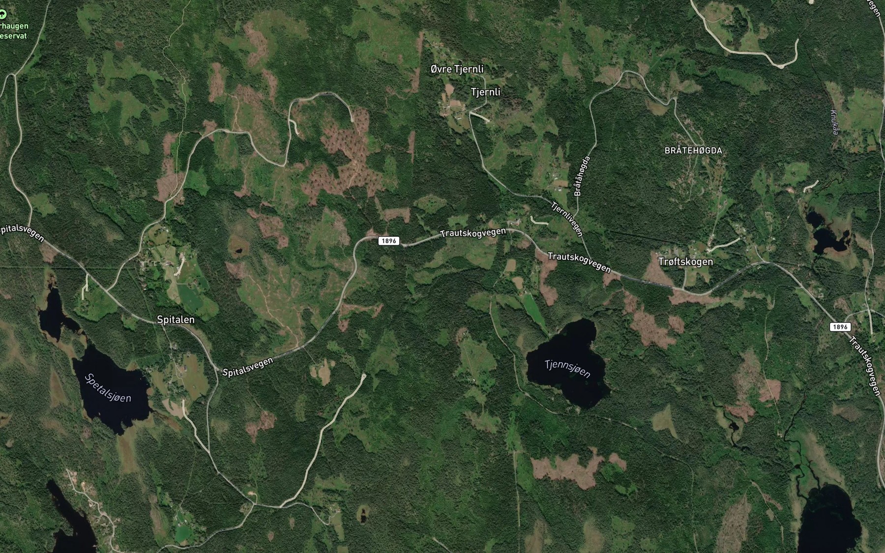 Satellite map of the Dalsrudaa