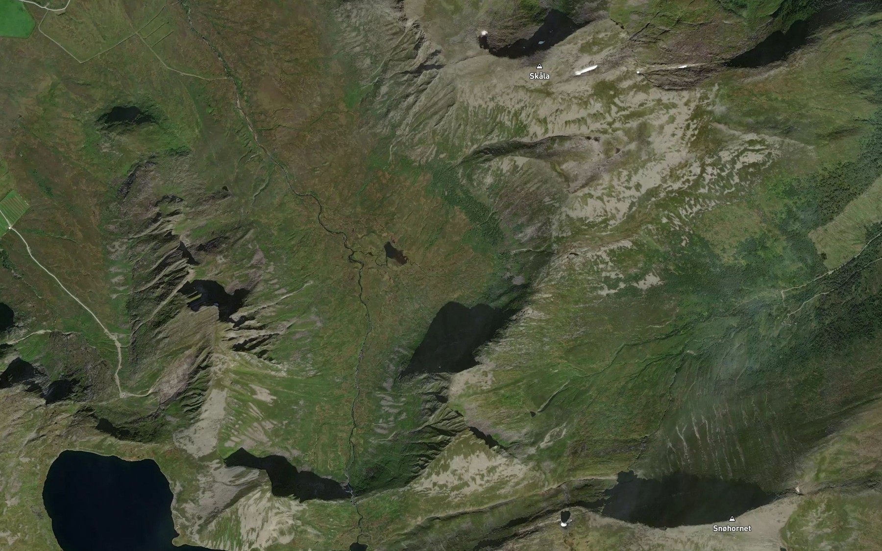 Satellite map of the Joleskarelva