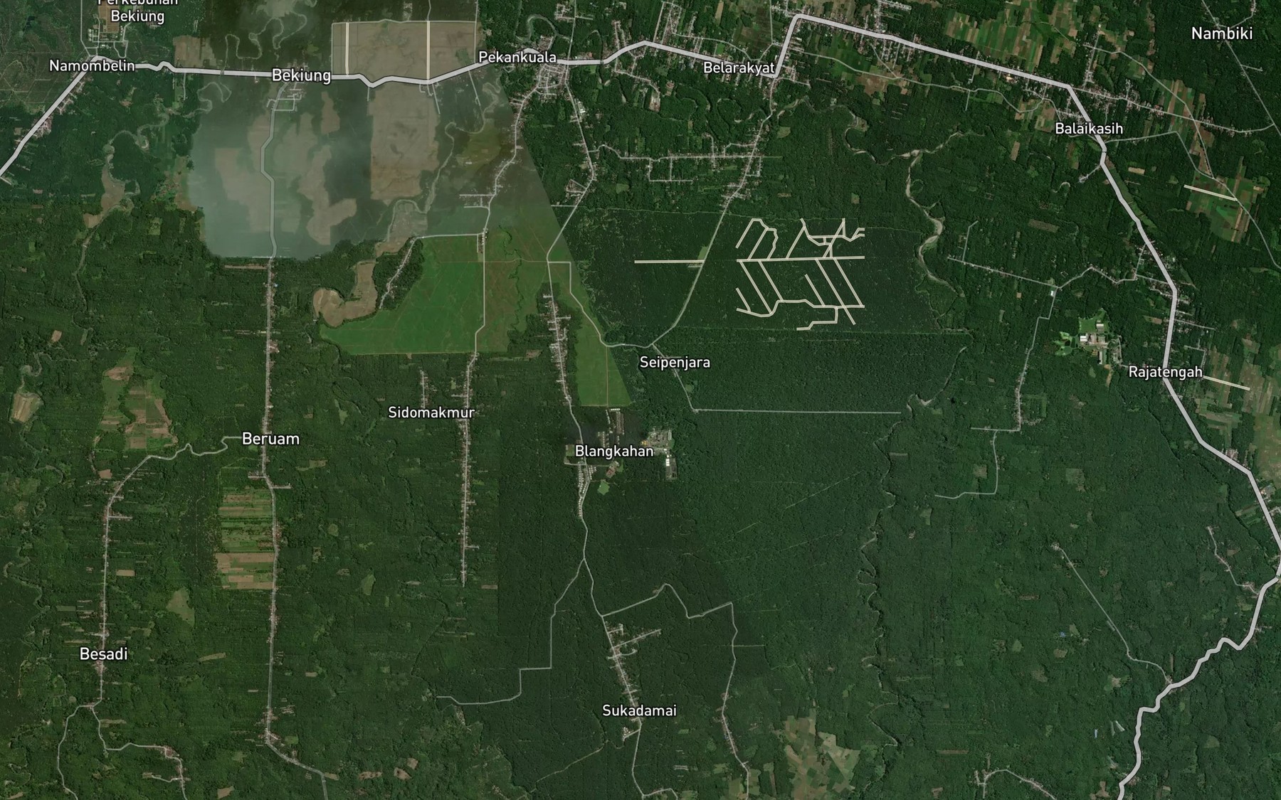 Satellite map of the Sei Penjara