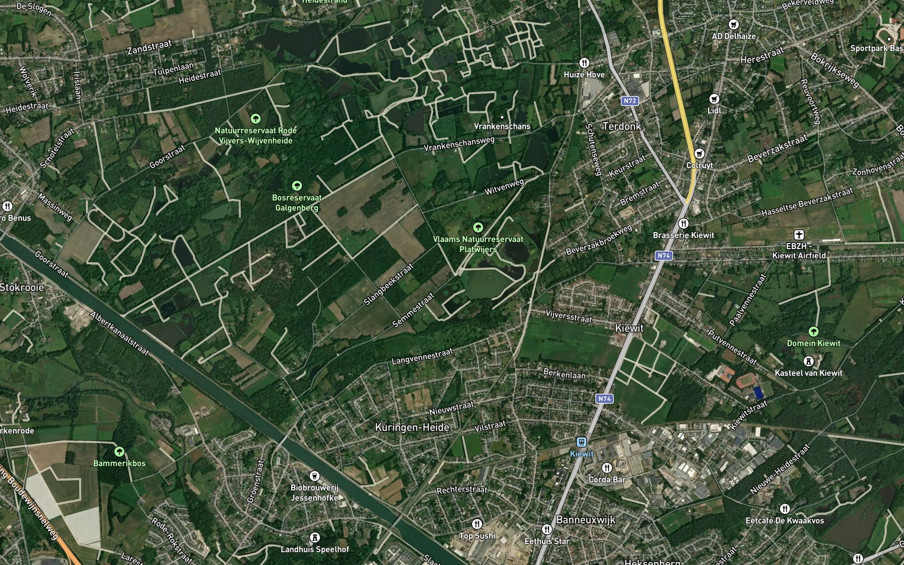 Satellite map of the Witven