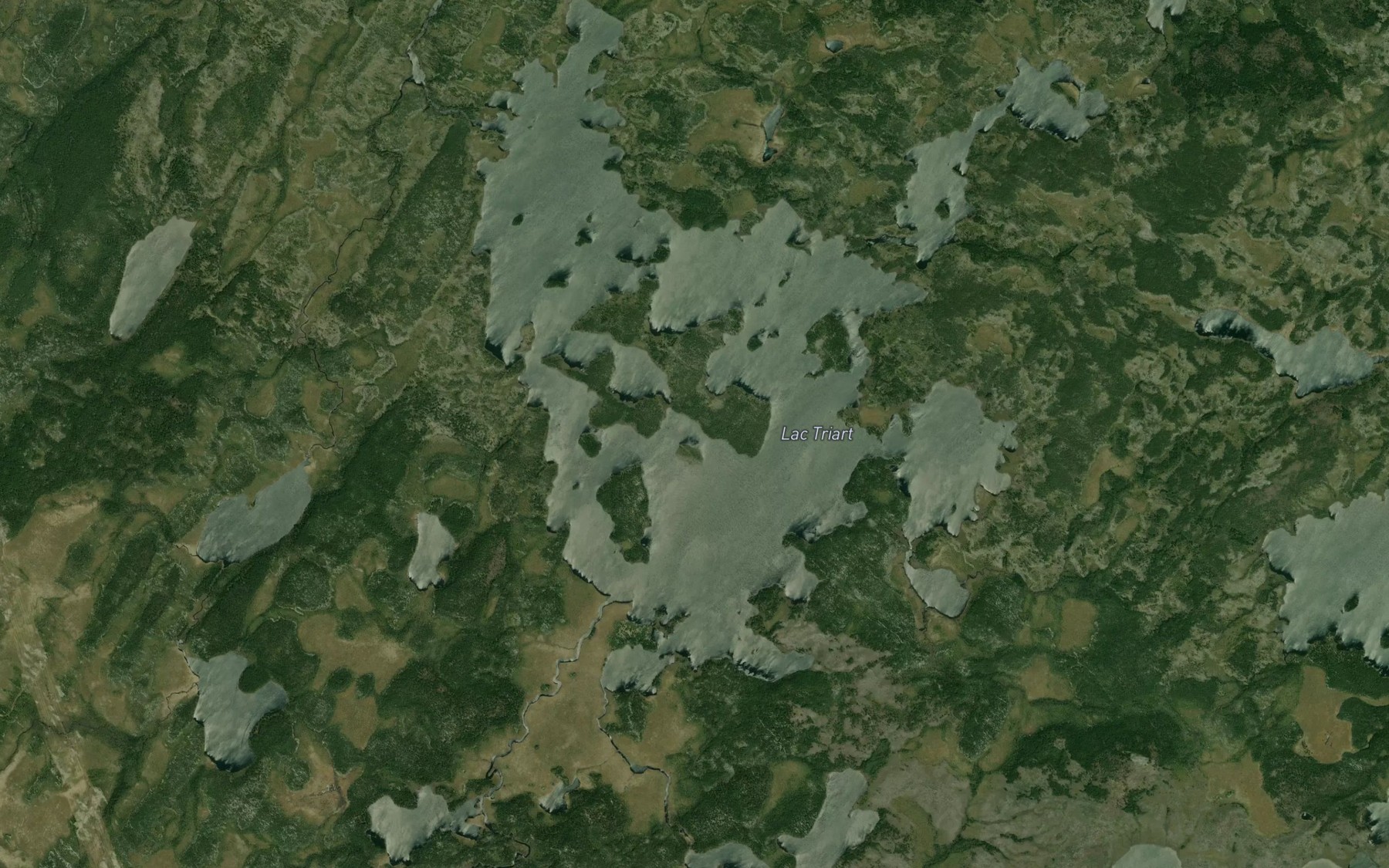 Satellite map of the Lac Triart