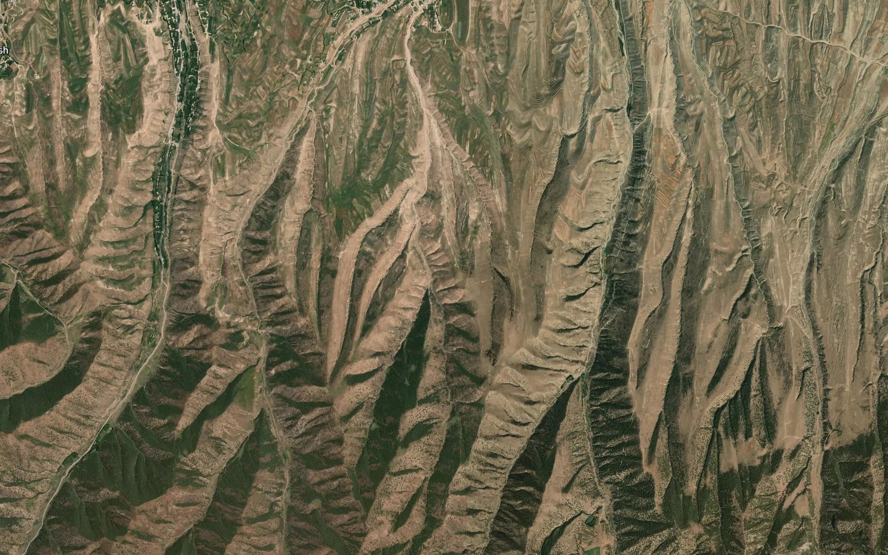 Satellite map of the Sharshara