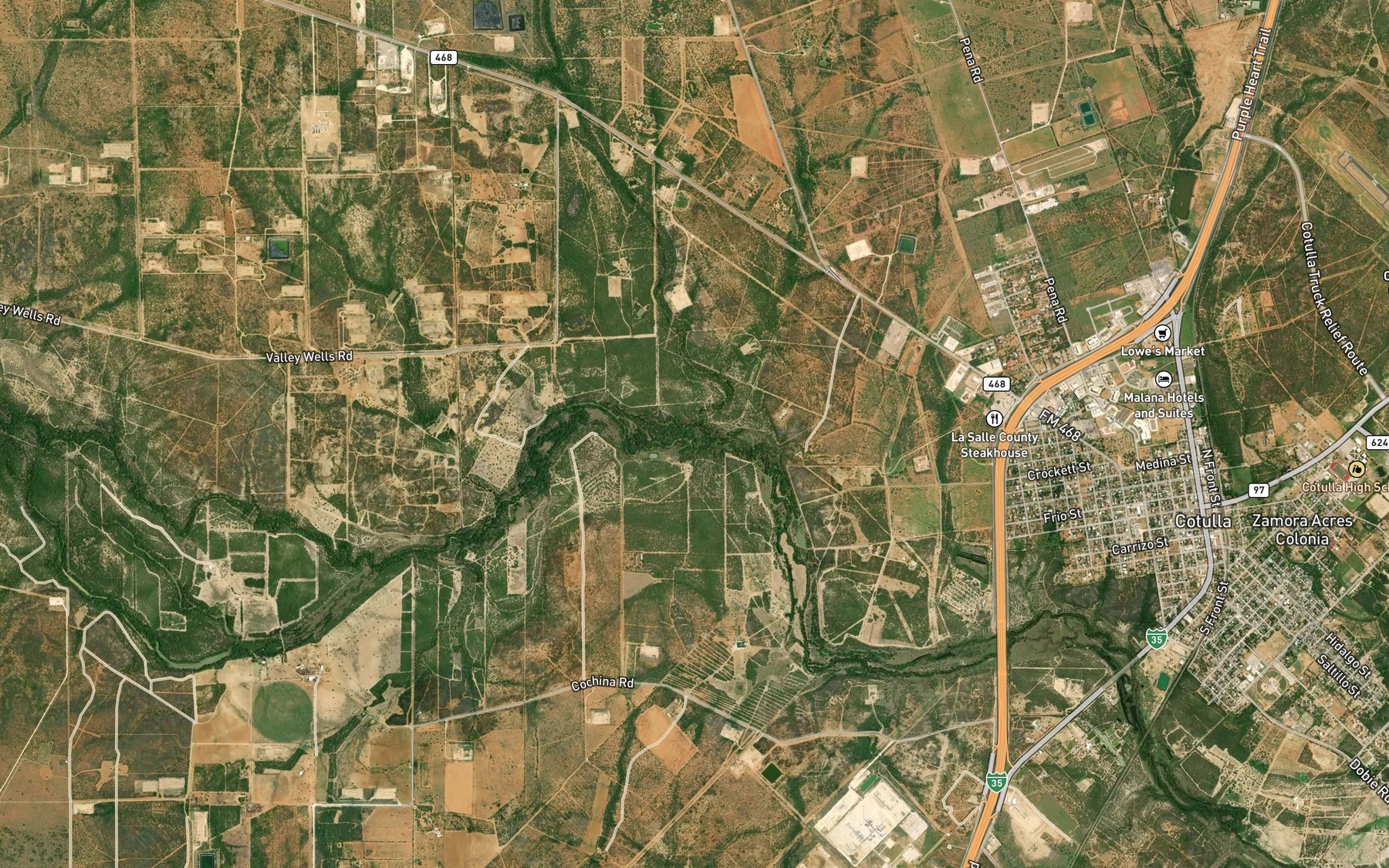 Satellite map of the Guttman Reservoir