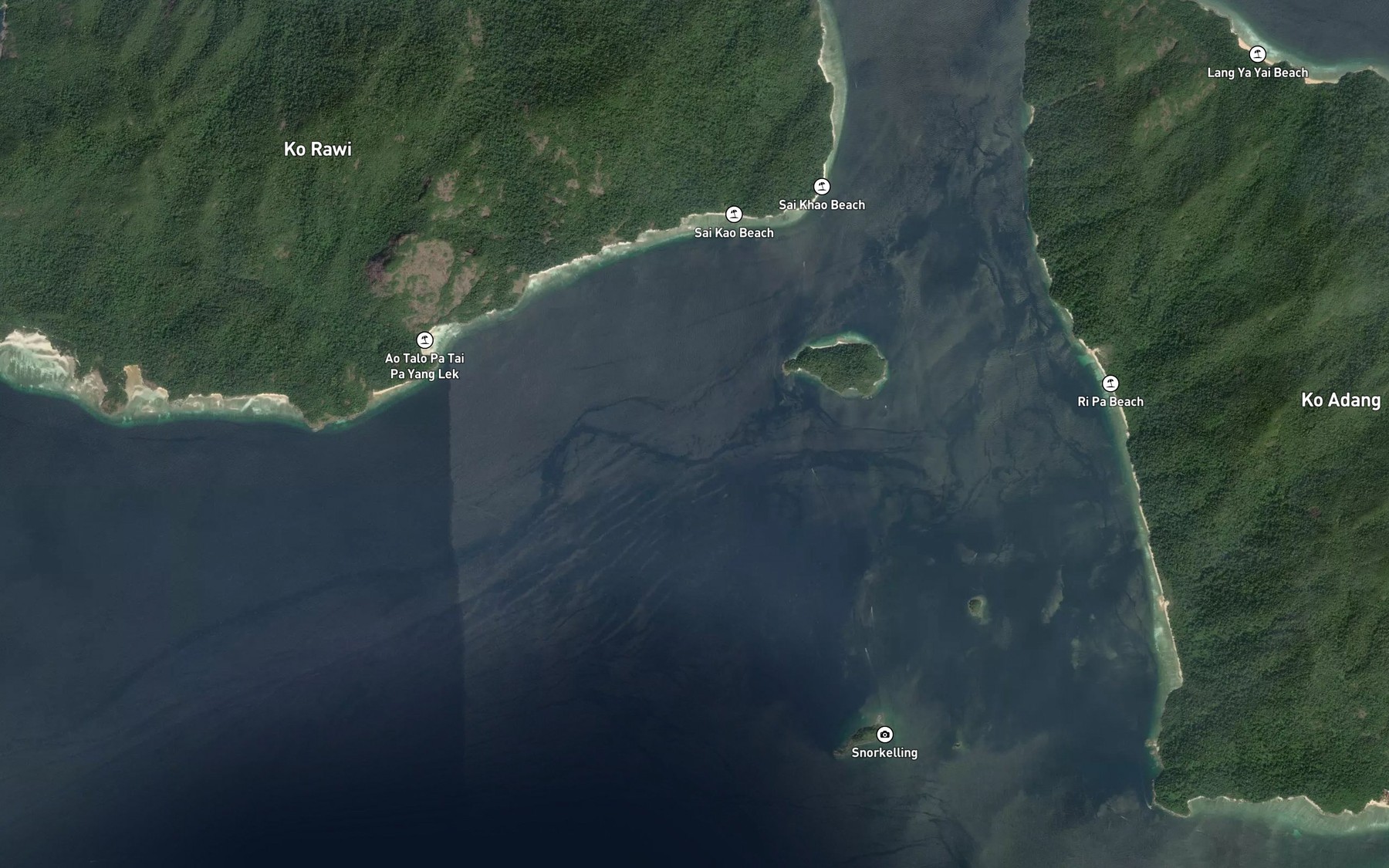 Satellite map of the Ao Talo Pa Tai Pa Yang