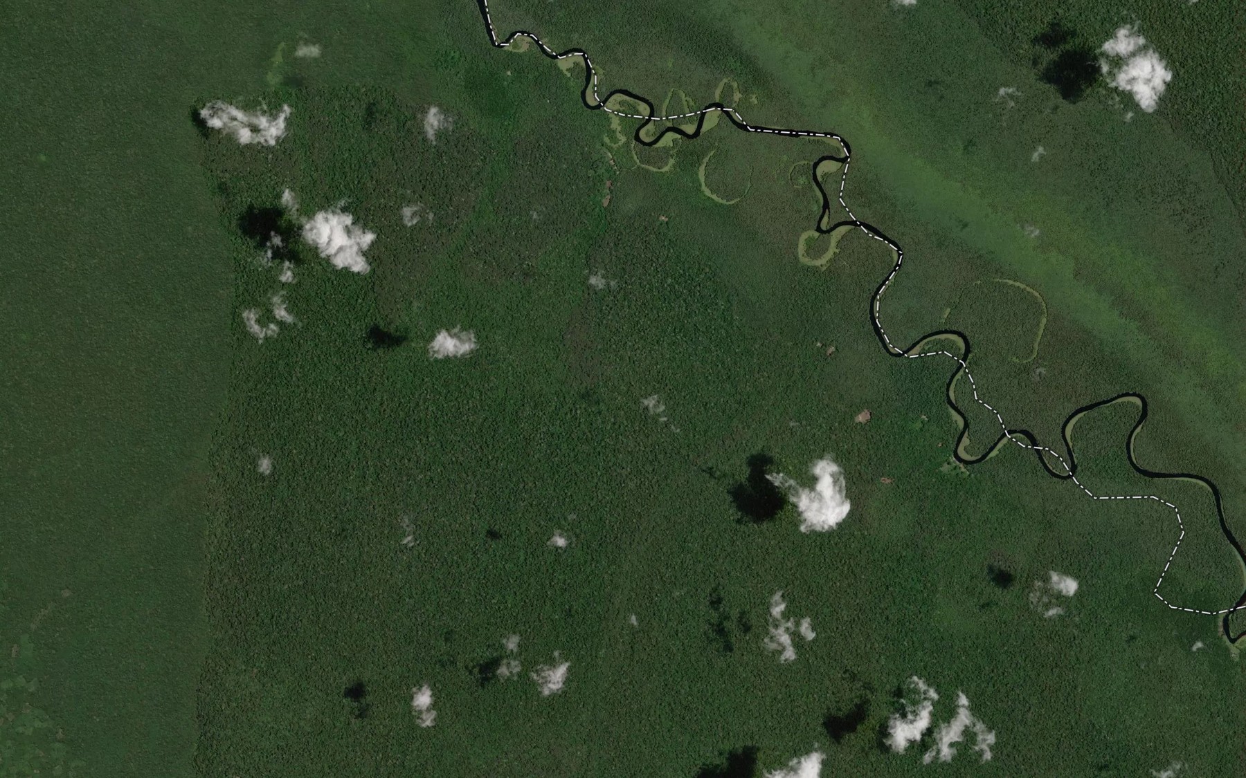 Satellite map of the Ikolongo