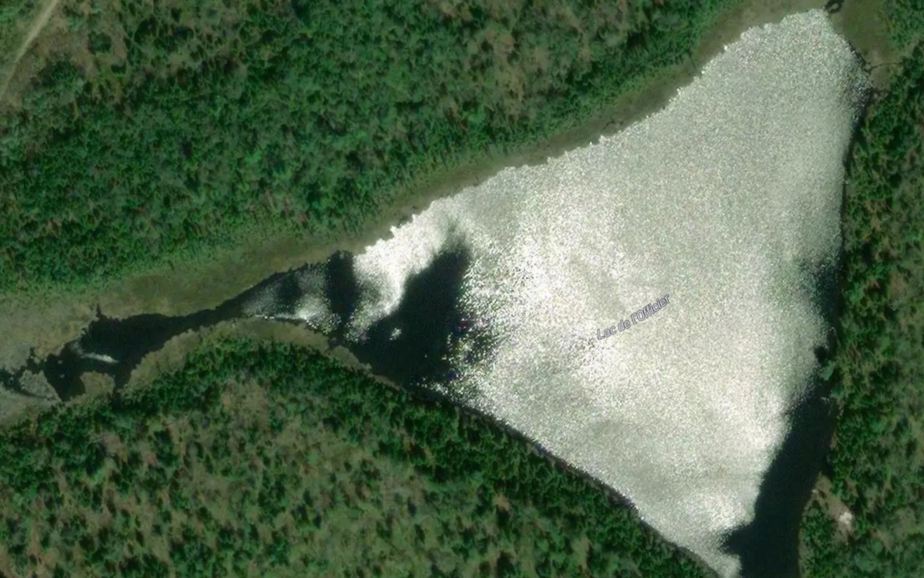 Satellite map of the Lac de l'Officier
