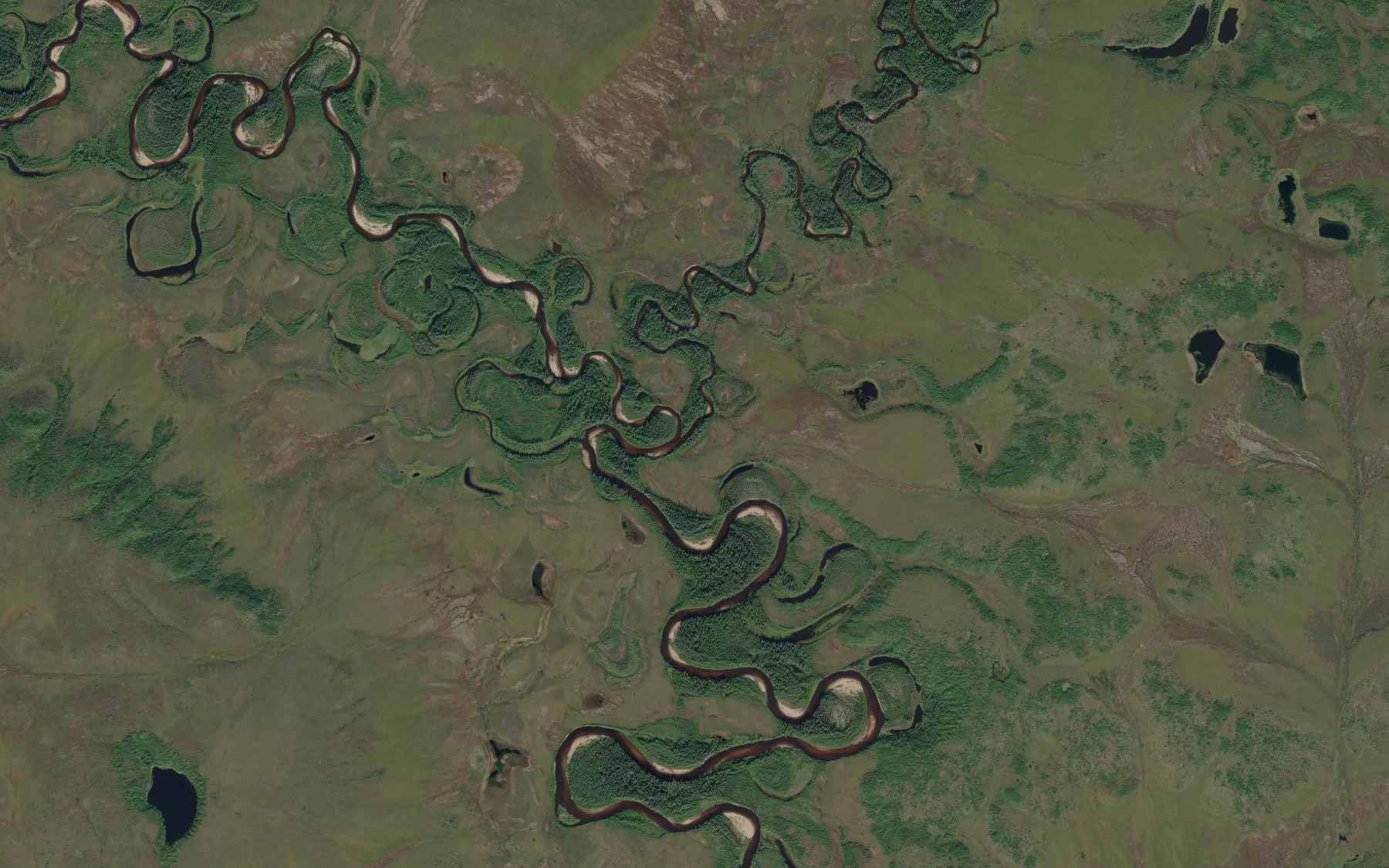 Satellite map of the Banddana Creek
