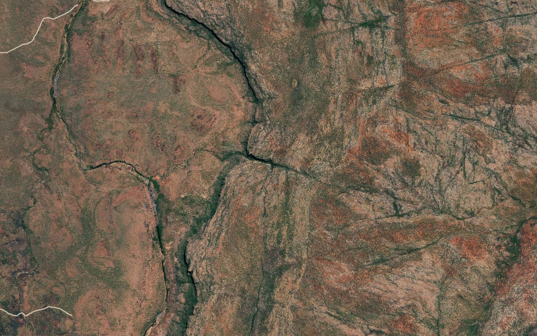 Satellite map of the Dulcis Falls