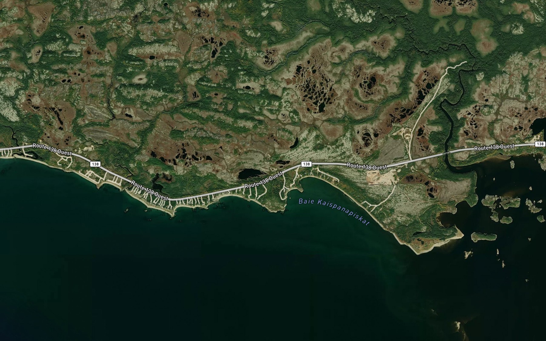 Satellite map of the Anse a Coco