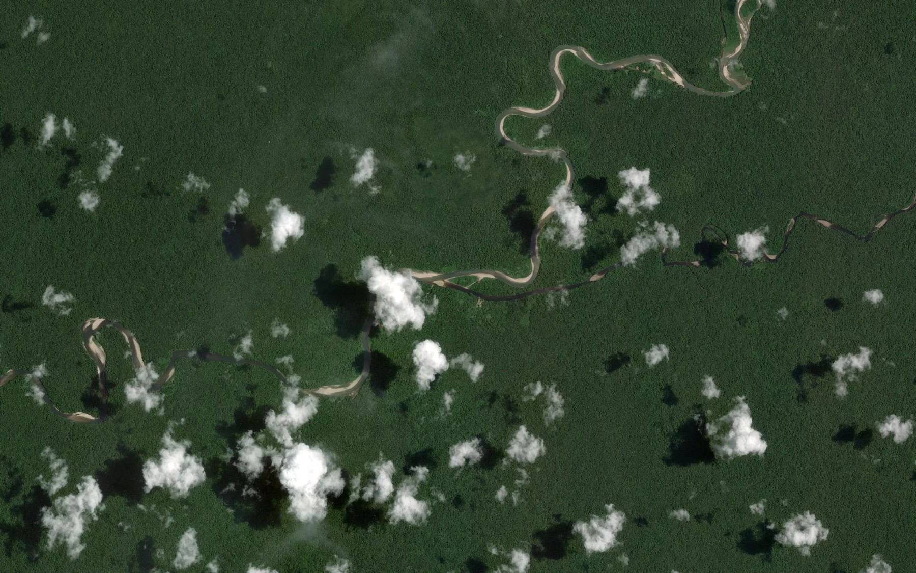 Satellite map of the Black River