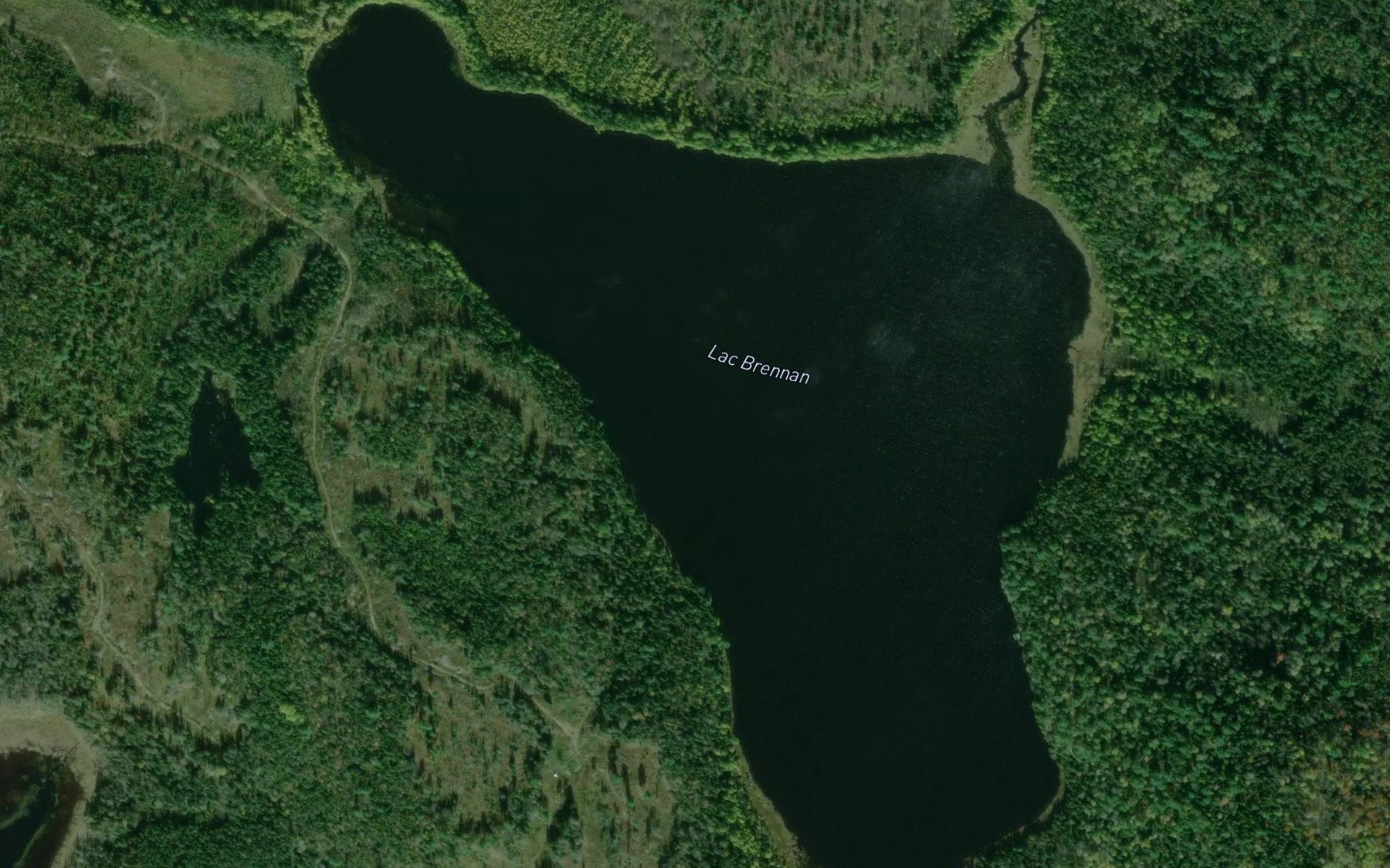 Satellite map of the Lac Brennan
