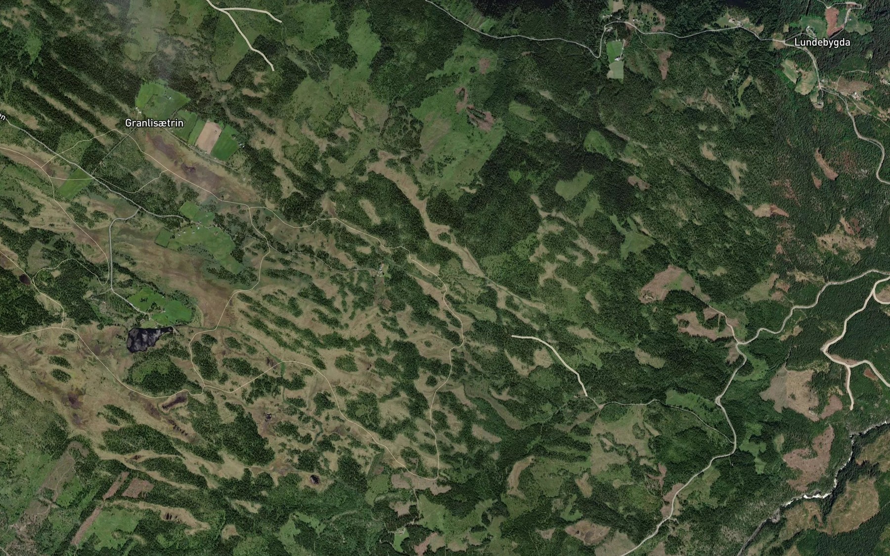 Satellite map of the Dugurdsbekken