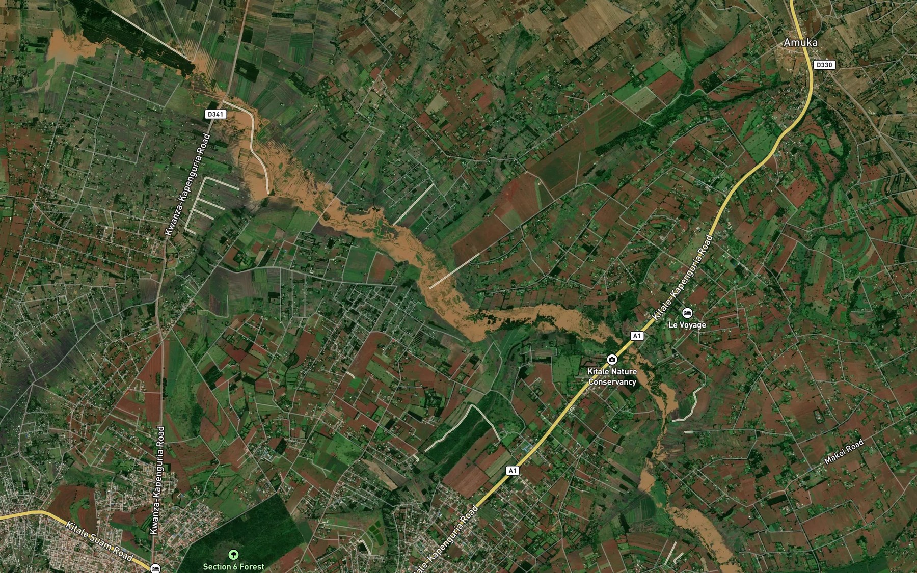 Satellite map of the Lapuet