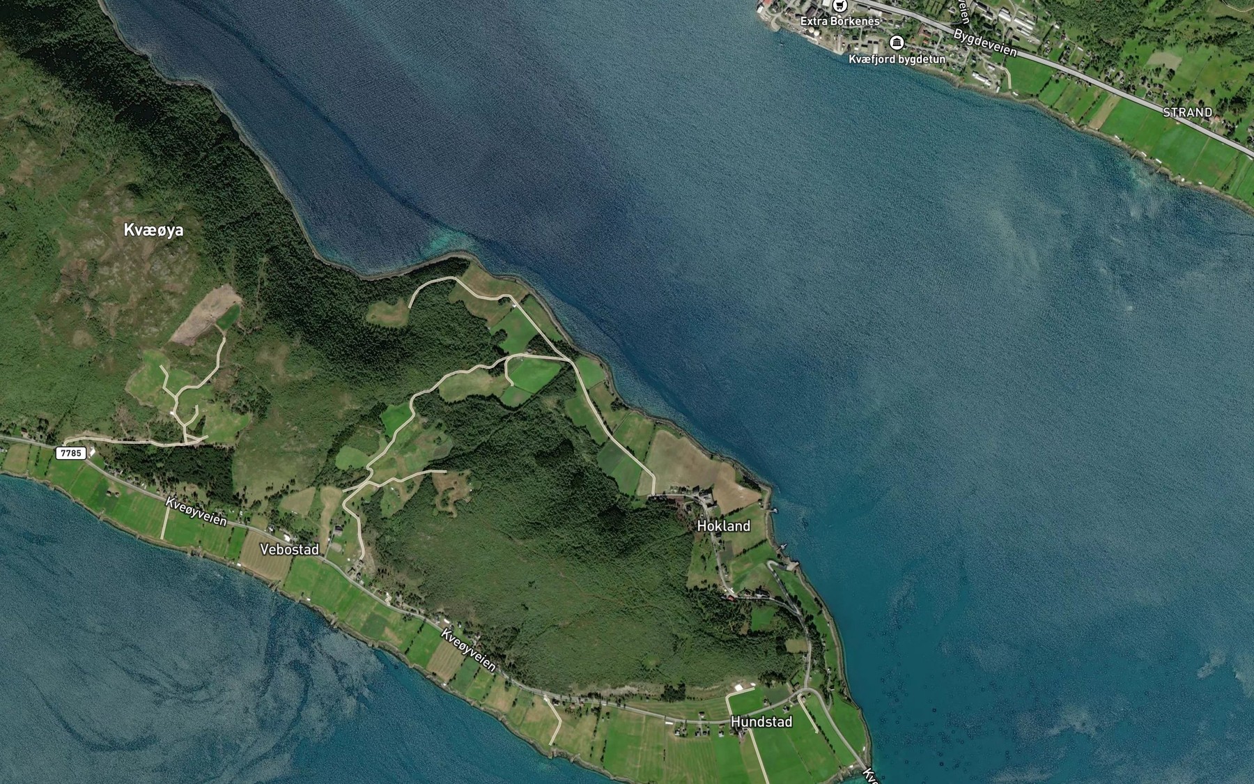 Satellite map of the Siverthamn