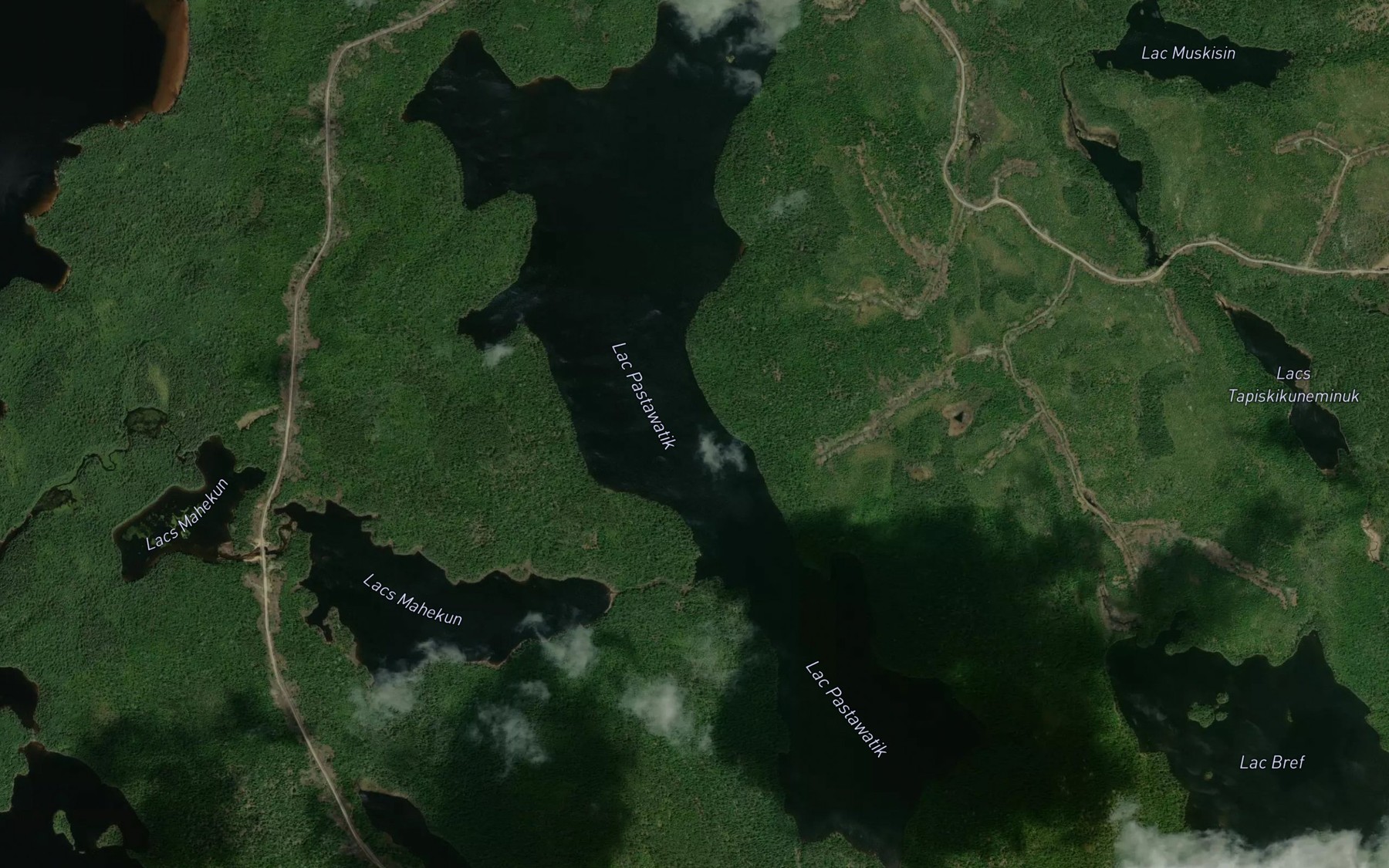 Satellite map of the Lac Pastawatik