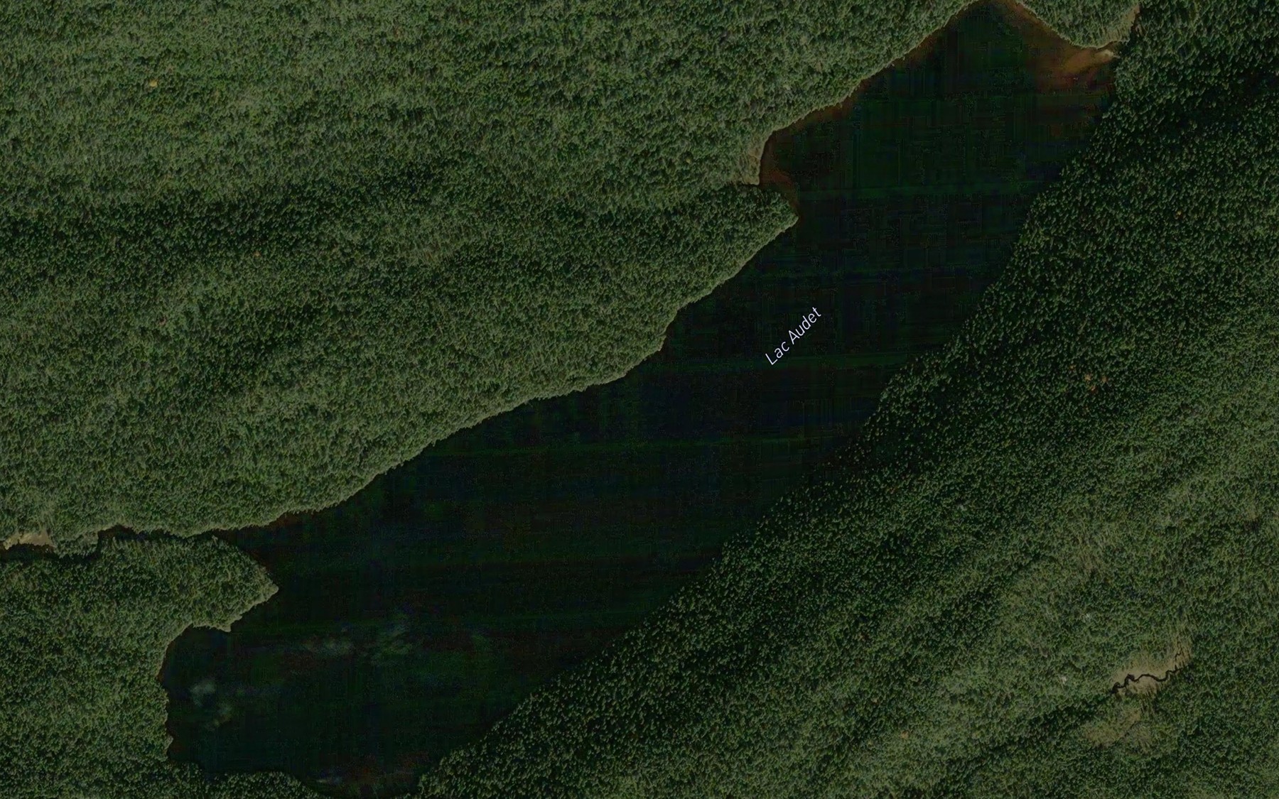 Satellite map of the Lac Audet