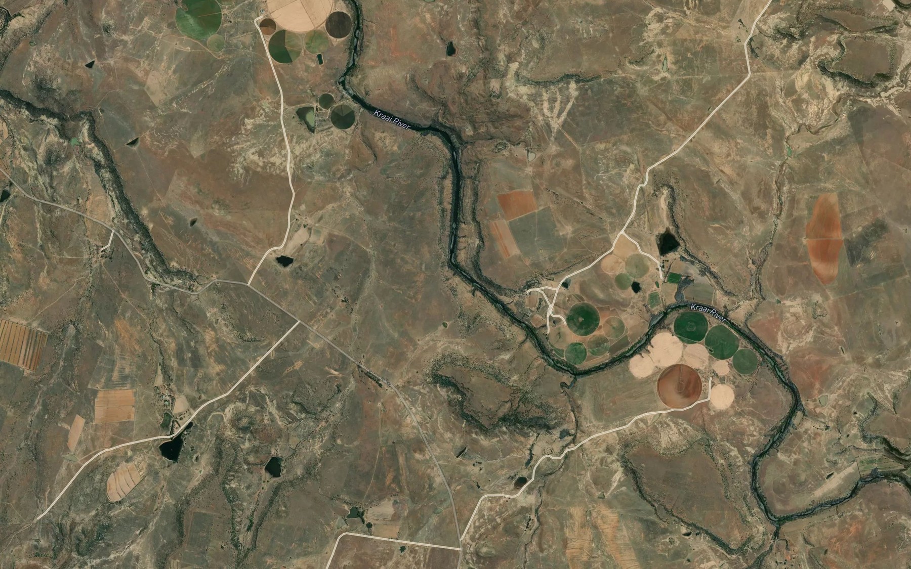 Satellite map of the Swartfonteinspruit