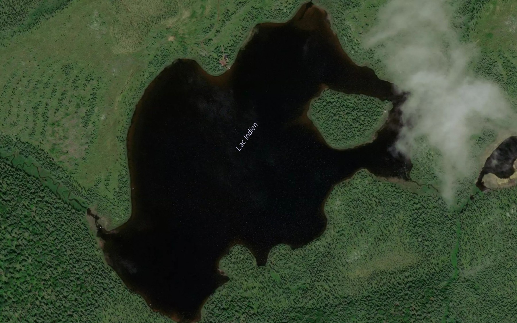 Satellite map of the Lac Indien