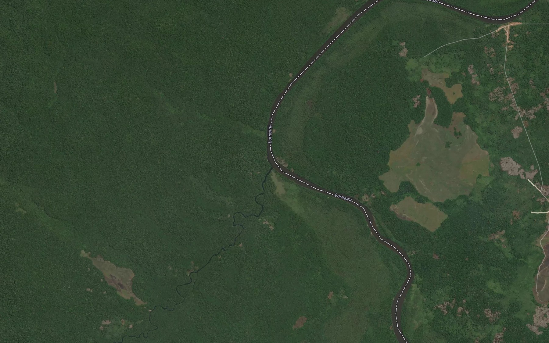 Satellite map of the Unia