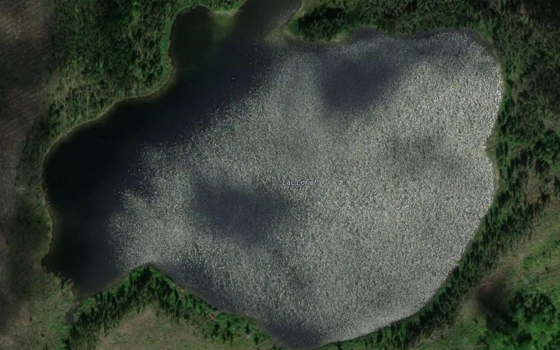 Satellite map of the Lac Loriot