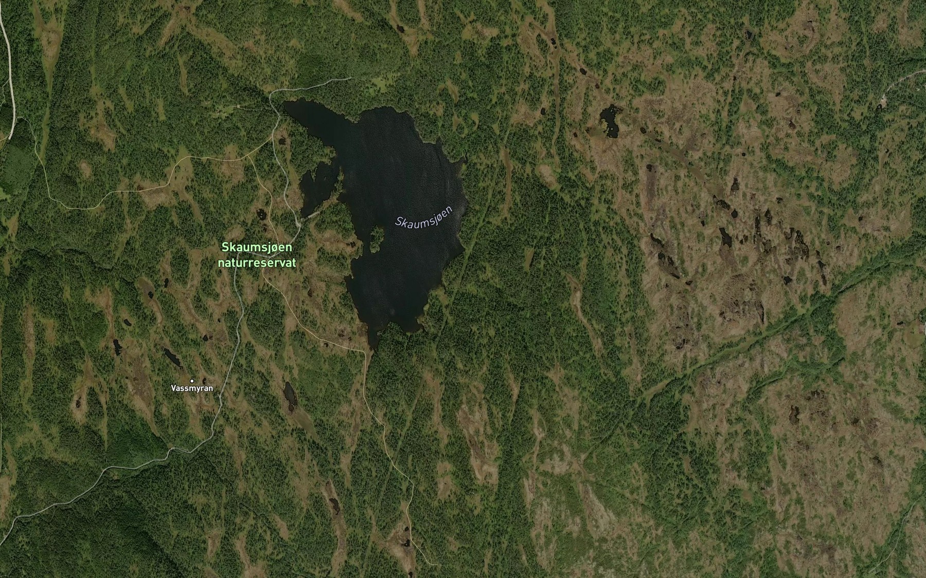 Satellite map of the Skoftbekken