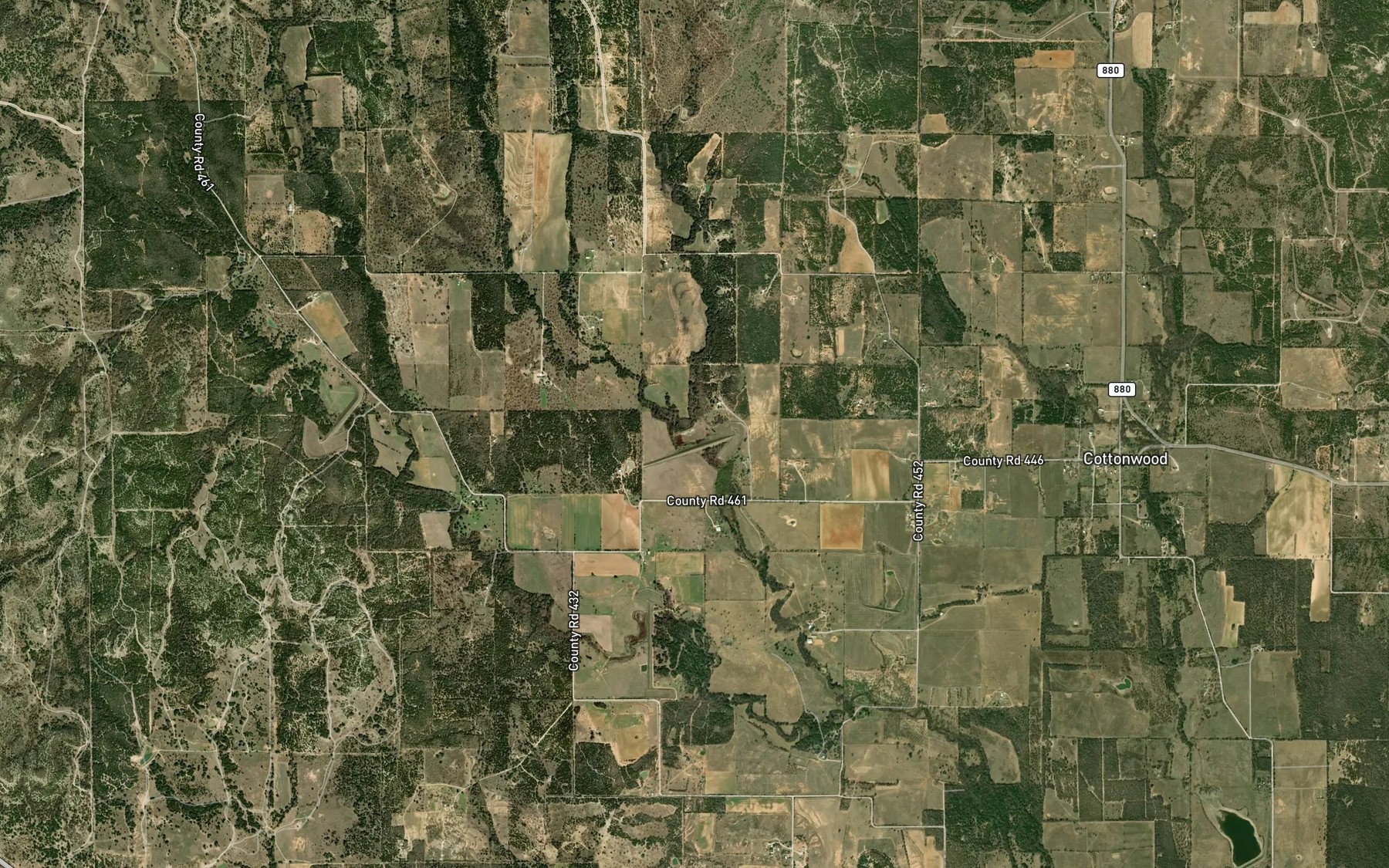 Satellite map of the Soil Conservation Service Site 2 Reservoir