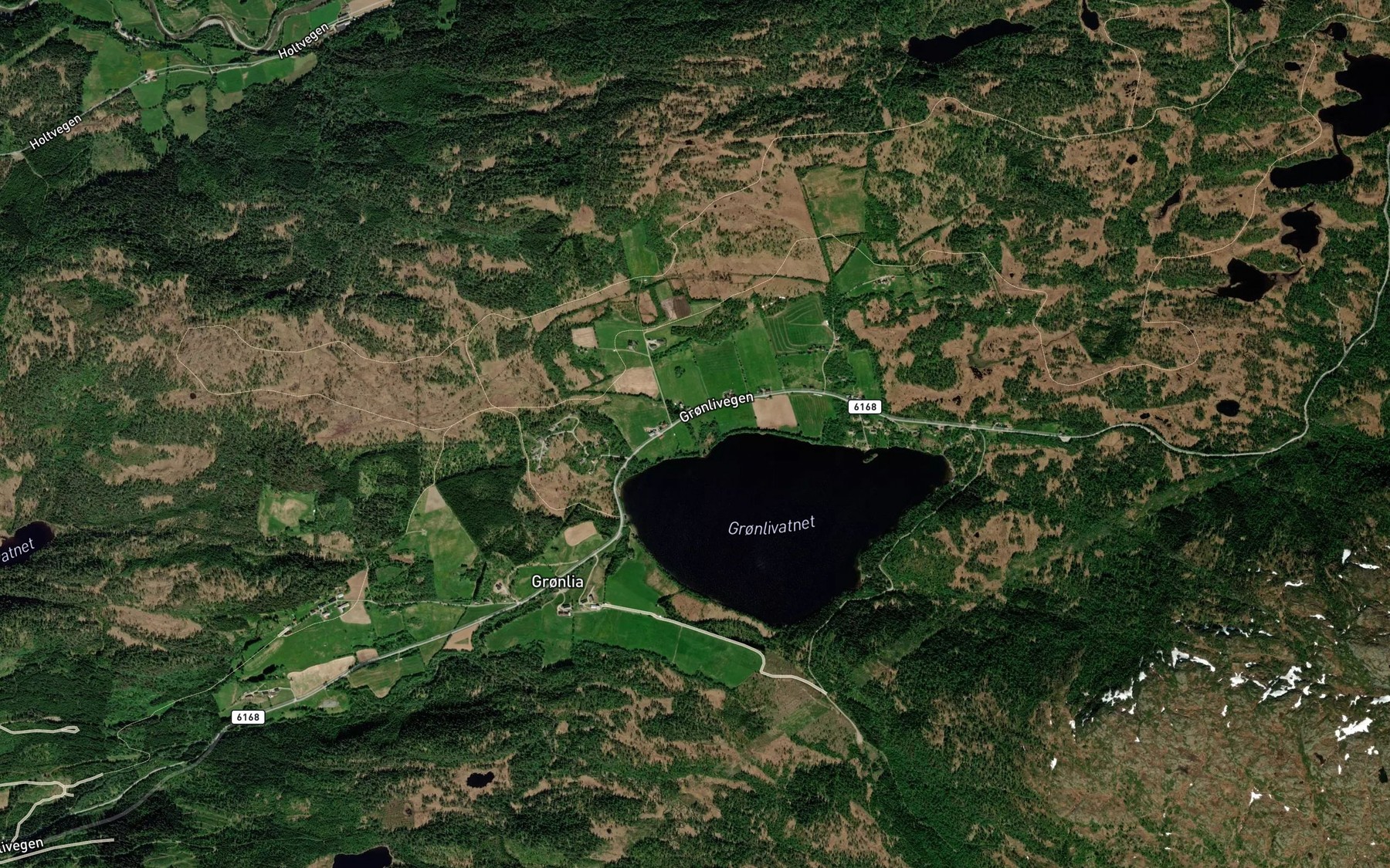 Satellite map of the Lulibekken