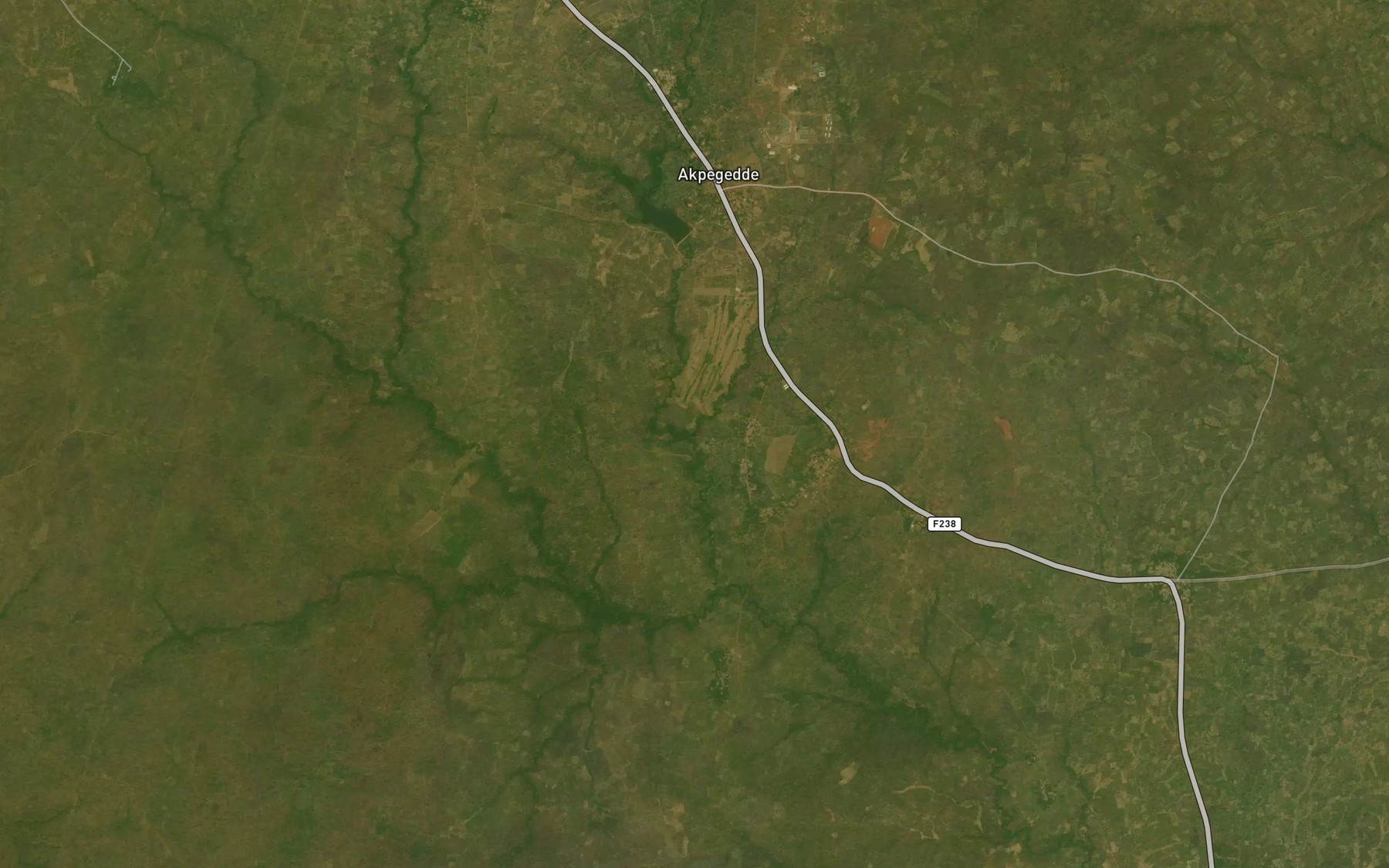 Satellite map of the River Adudu