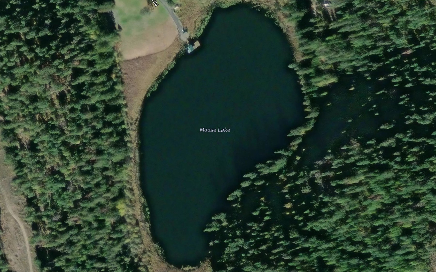 Satellite map of the Moose Lake
