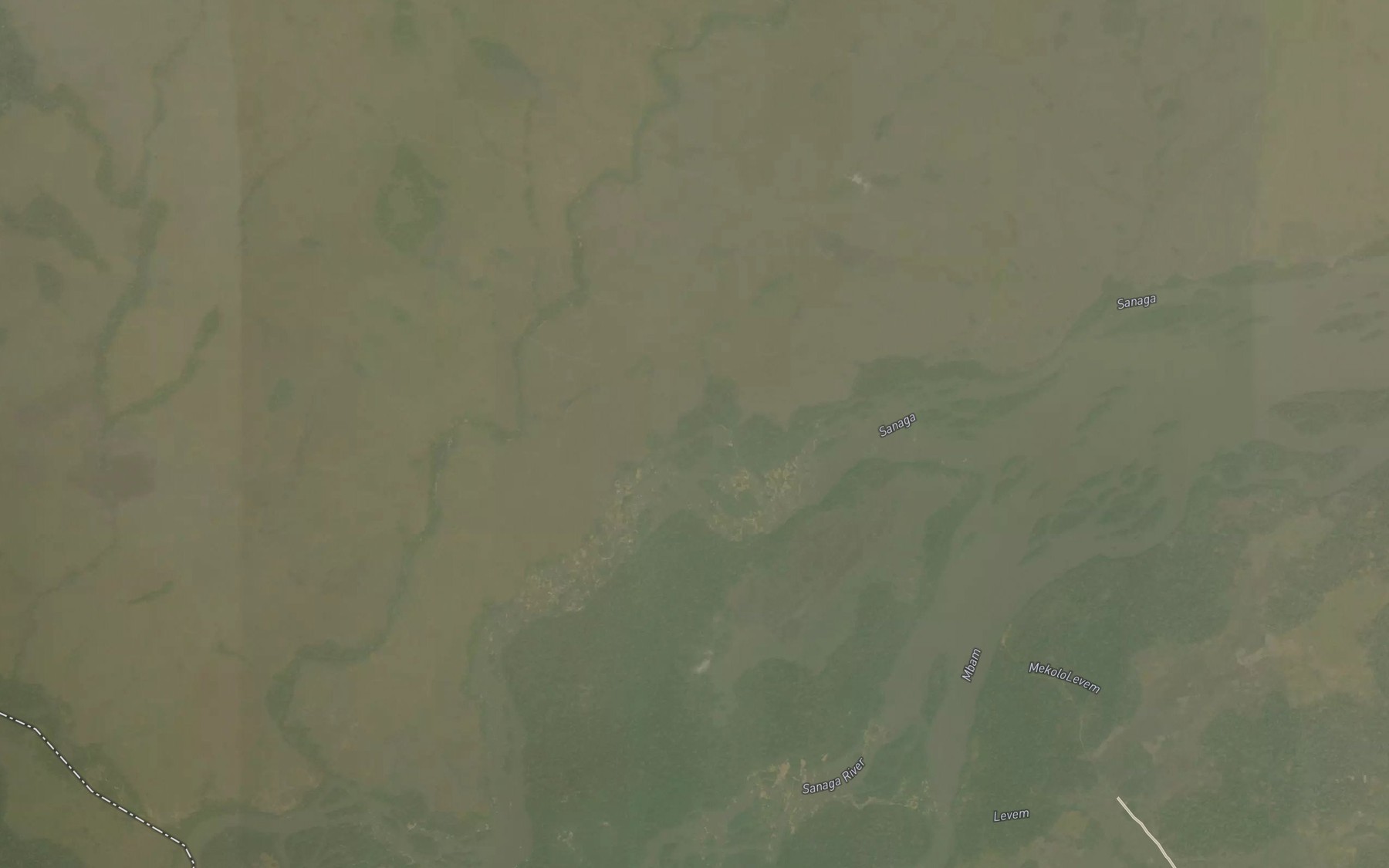 Satellite map of the Osombo Oualikoum