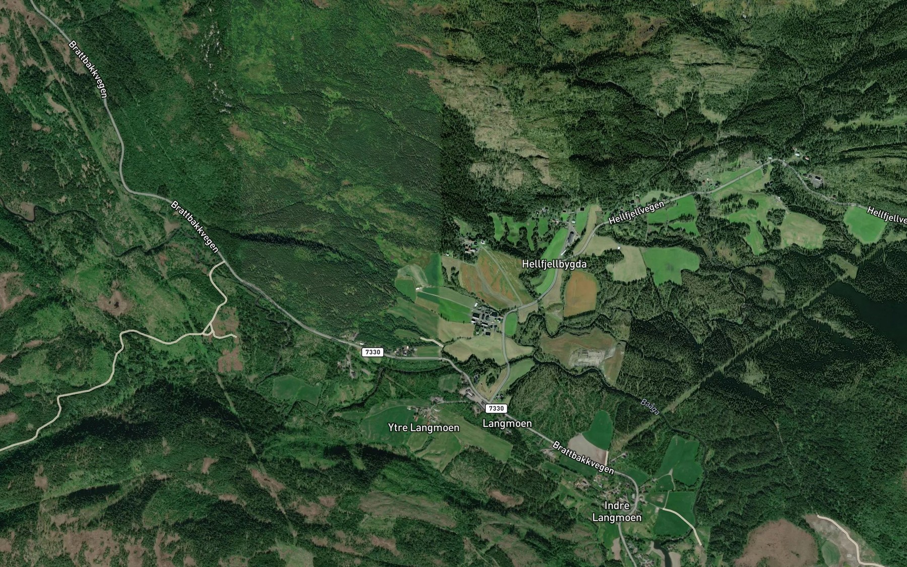 Satellite map of the Bjornrembekken