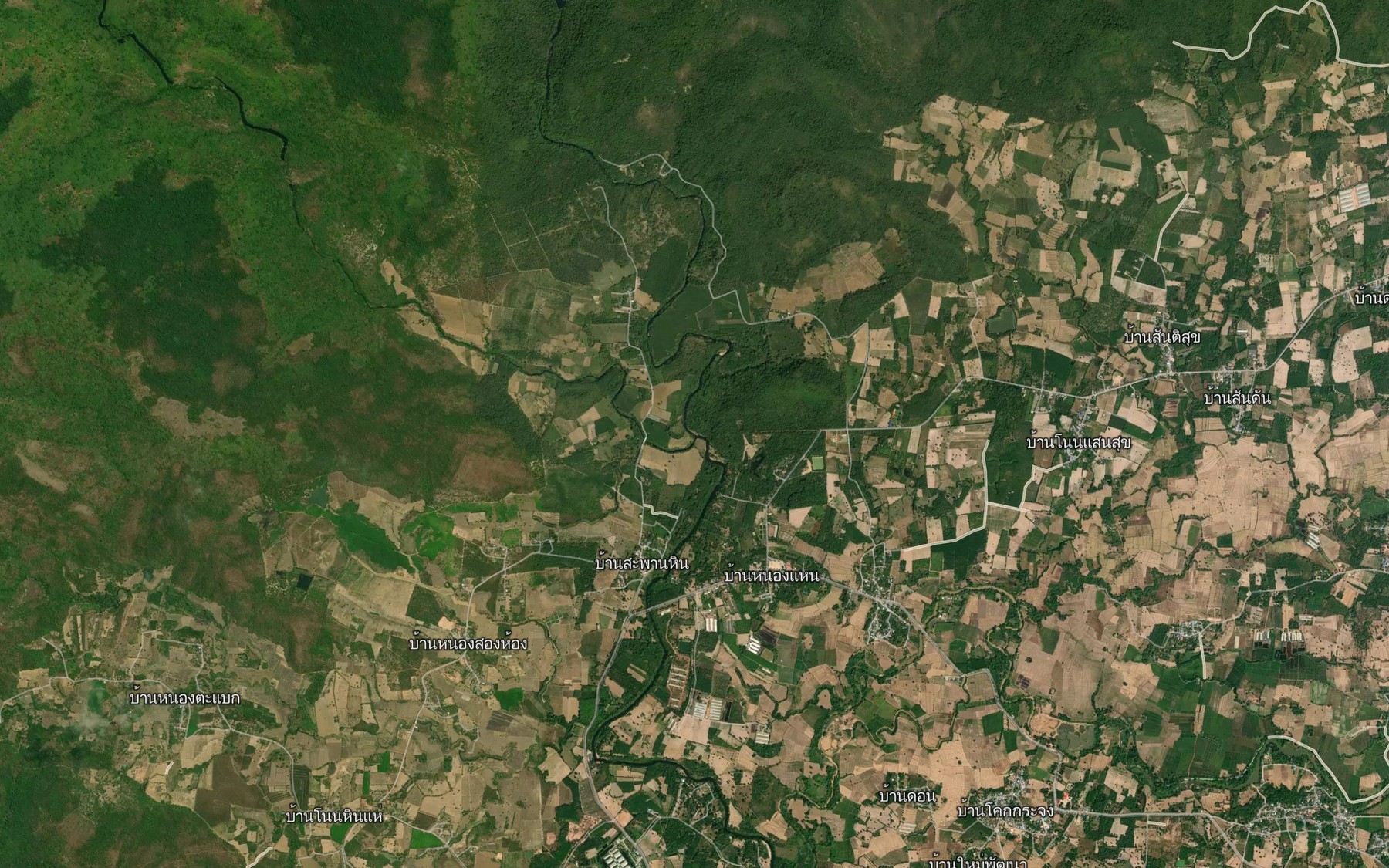 Satellite map of the Mae Nam Sai Yai