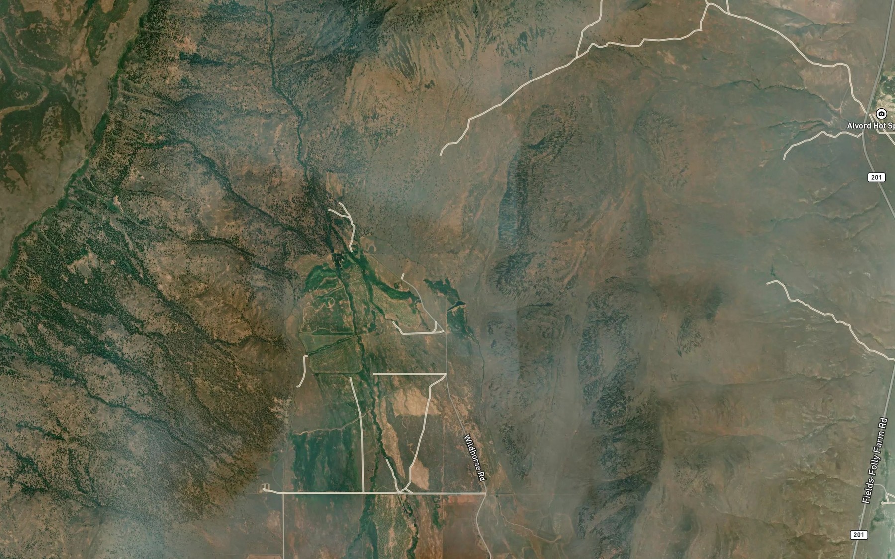 Satellite map of the Belzar Spring