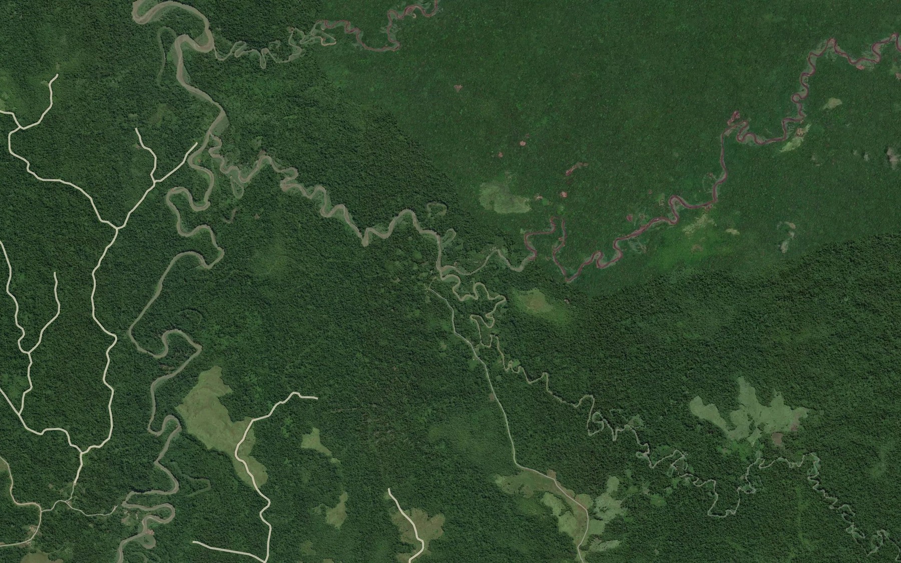 Satellite map of the Numuge River