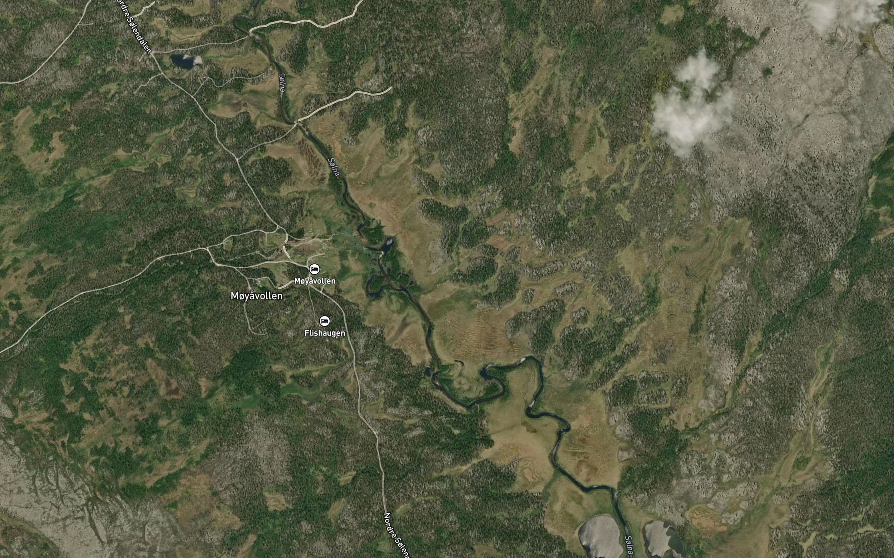 Satellite map of the Gronnripa