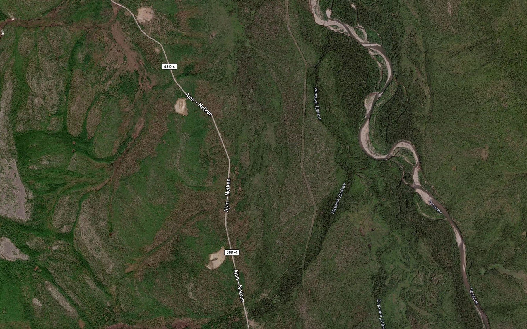 Satellite map of the Makatyy