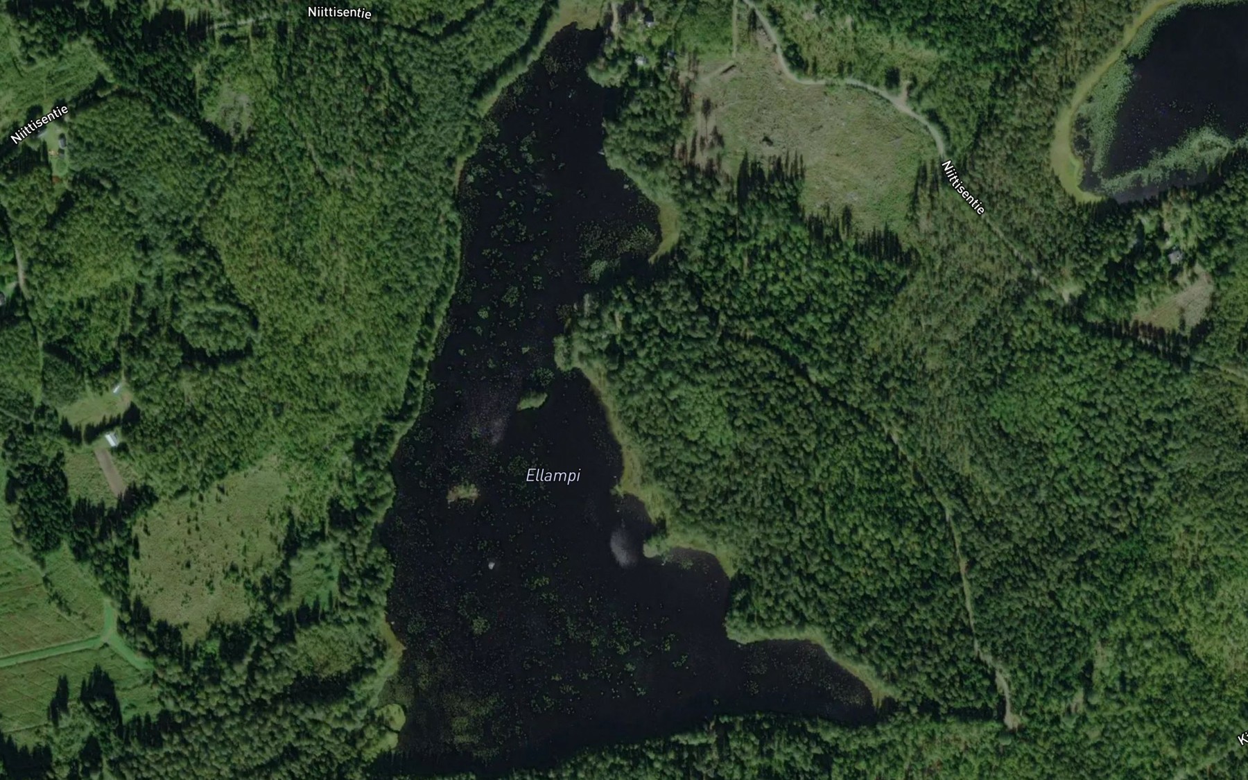 Satellite map of the Ellampi