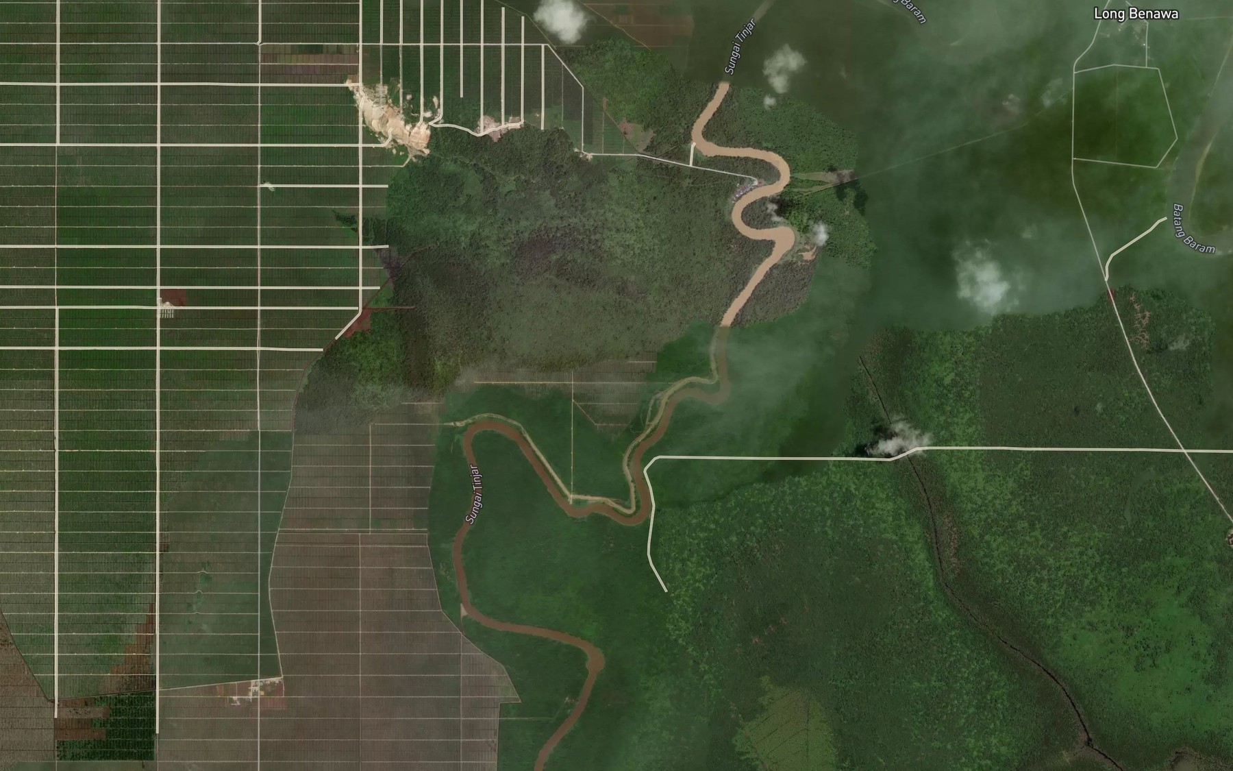 Satellite map of the Lubok Marau