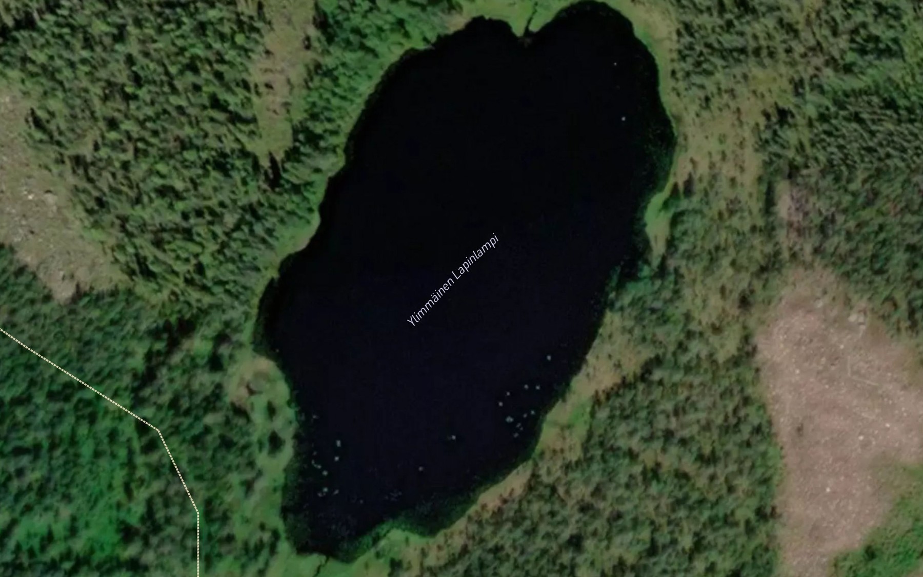 Satellite map of the Ylimmainen Lapinlampi