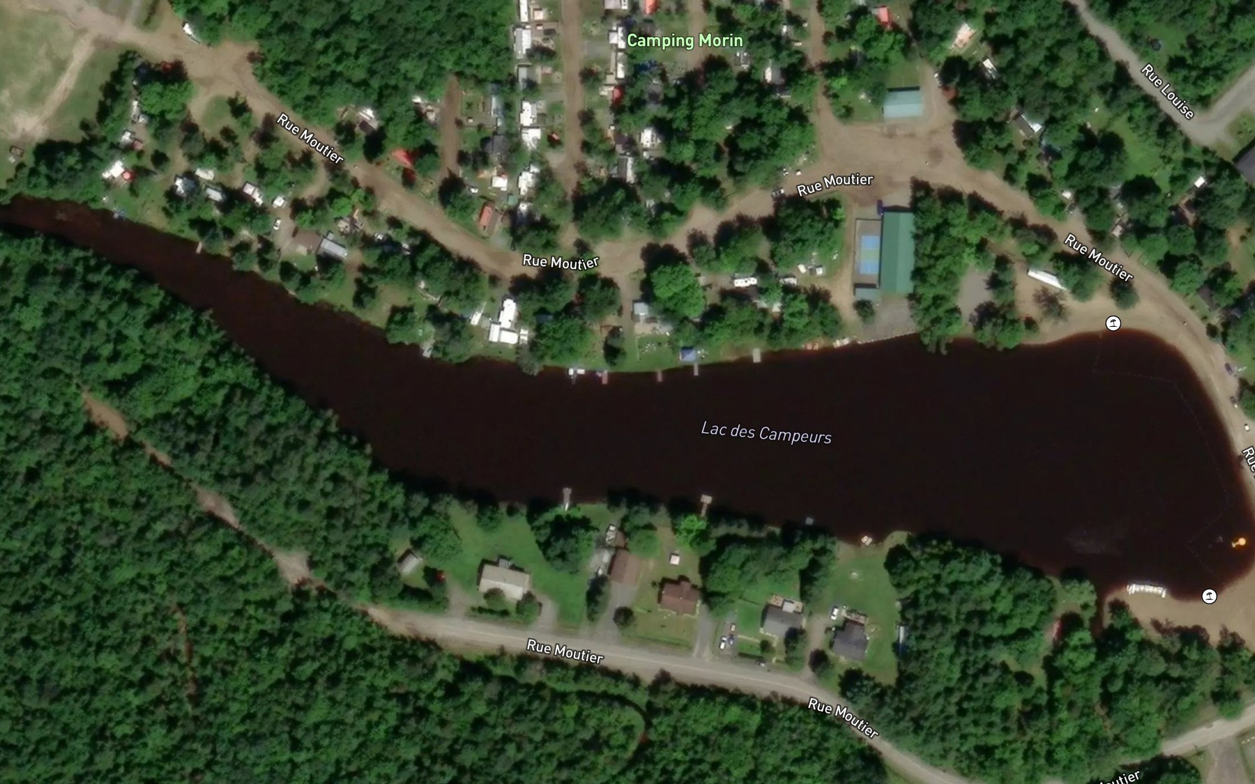 Satellite map of the Lac des Campeurs