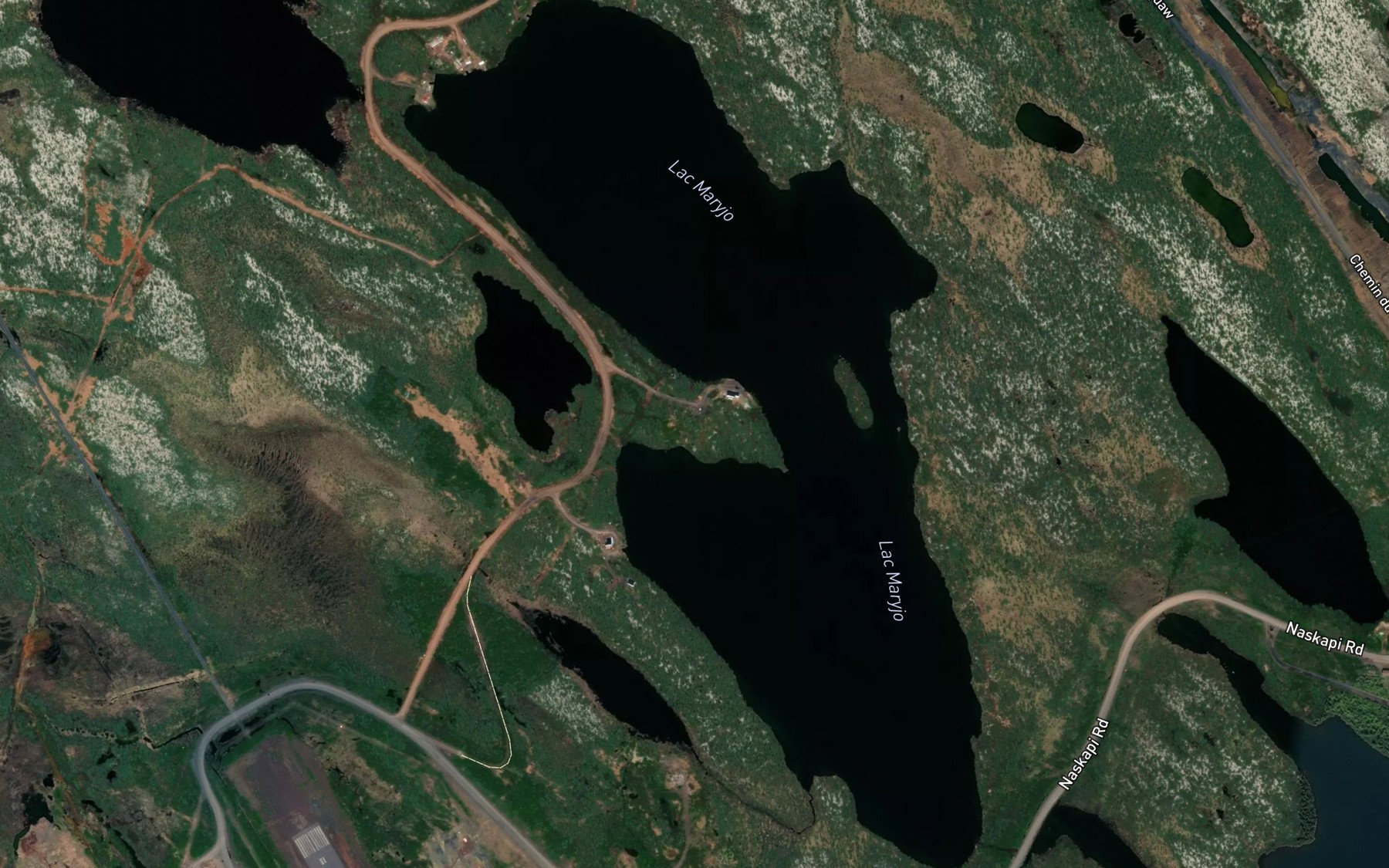 Satellite map of the Lac Maryjo