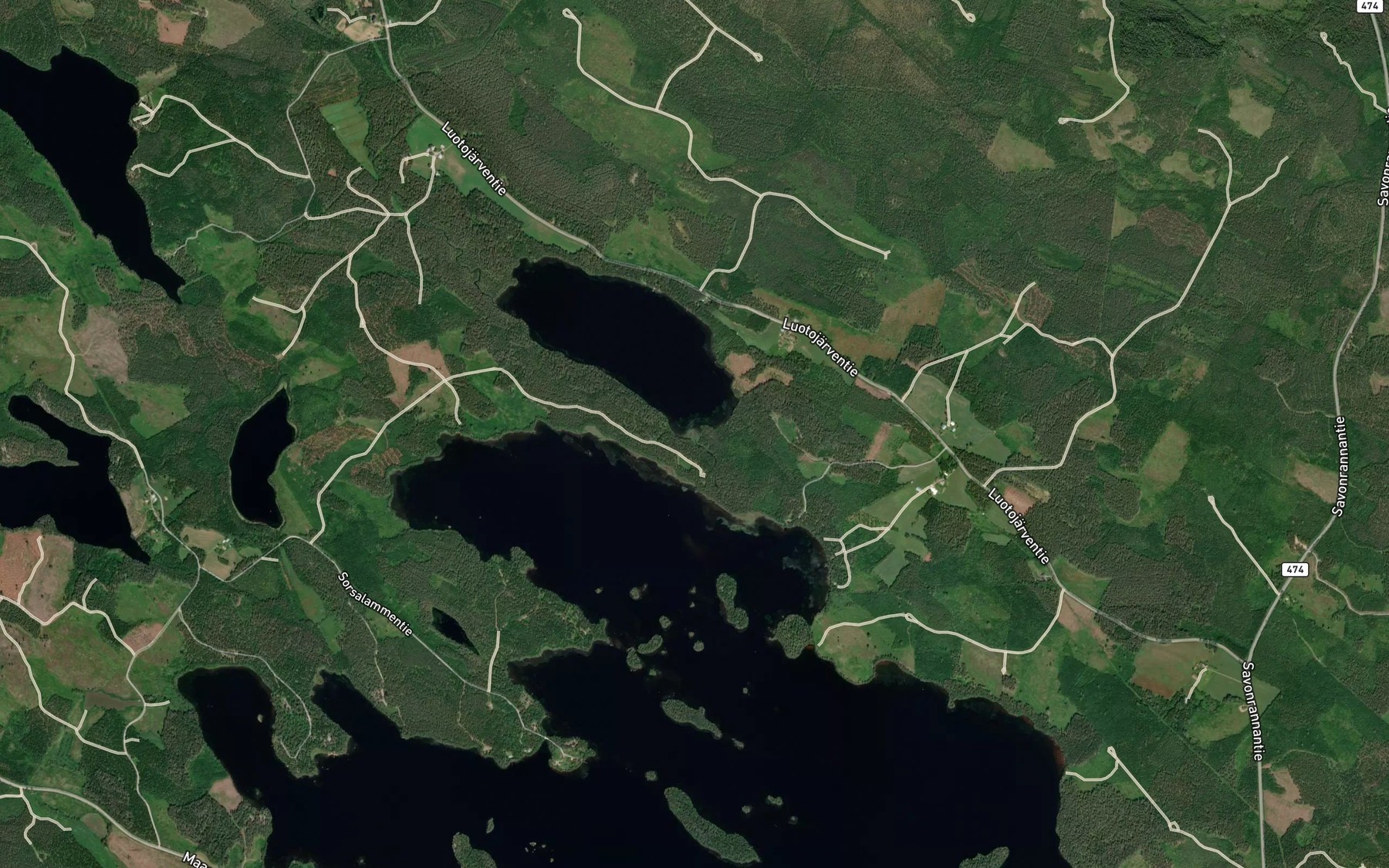 Satellite map of the Valijoki